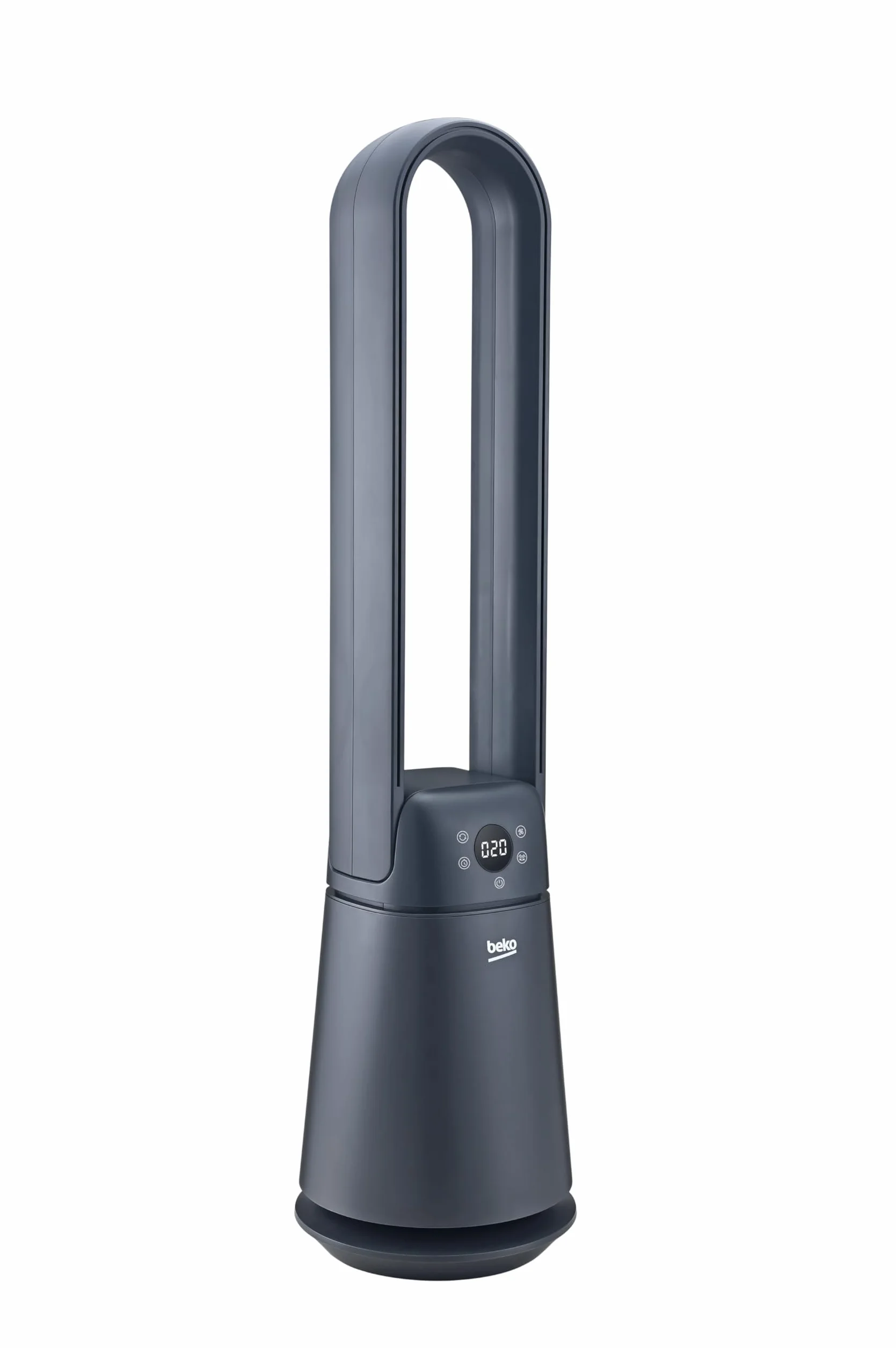 Beko EBA5000B Ventilatore Senza Pale, 37W, 20 Velocità, Display LED, Timer 8h, Telecomando, Nero