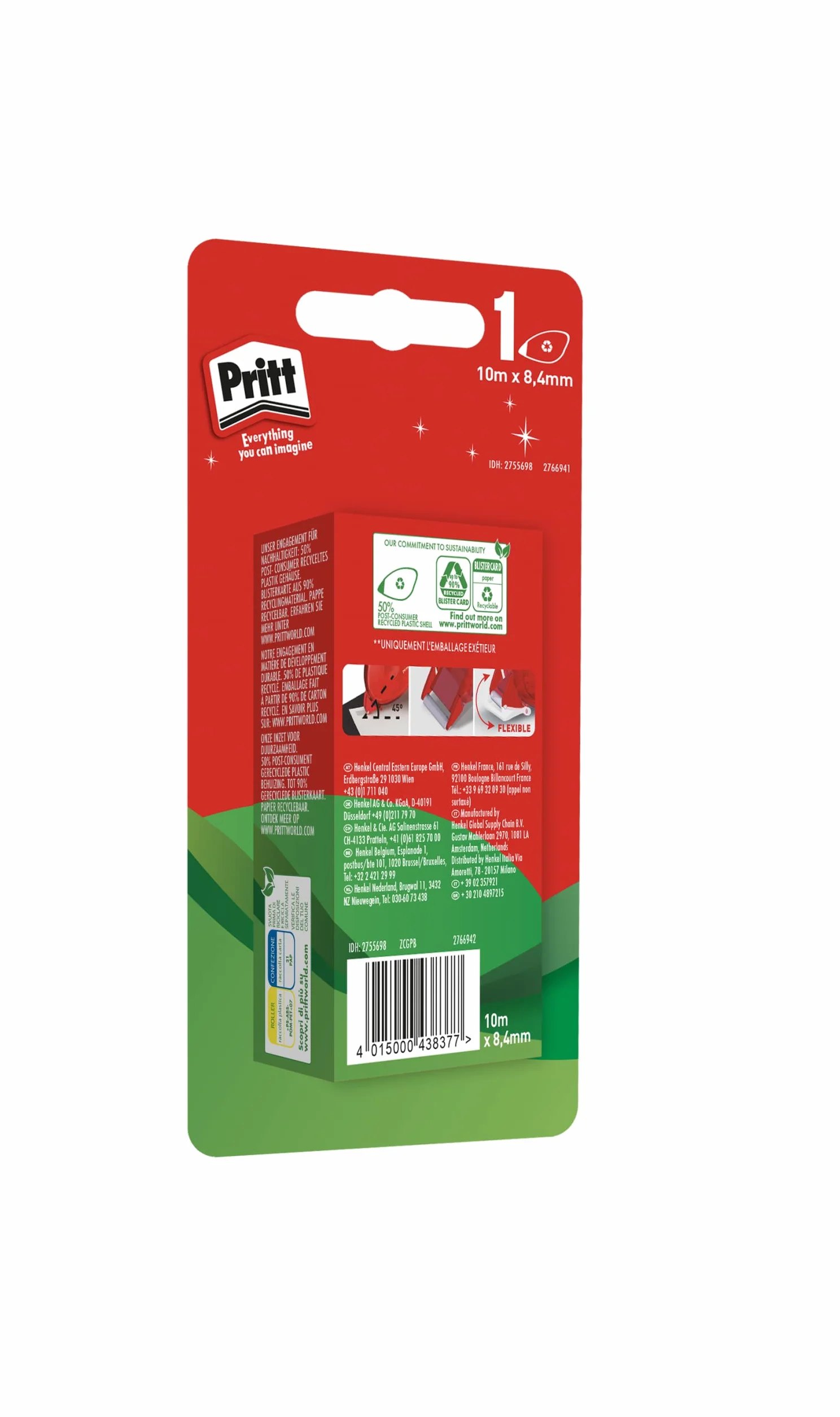 Pritt Rullo Colla Permanente Compatto
