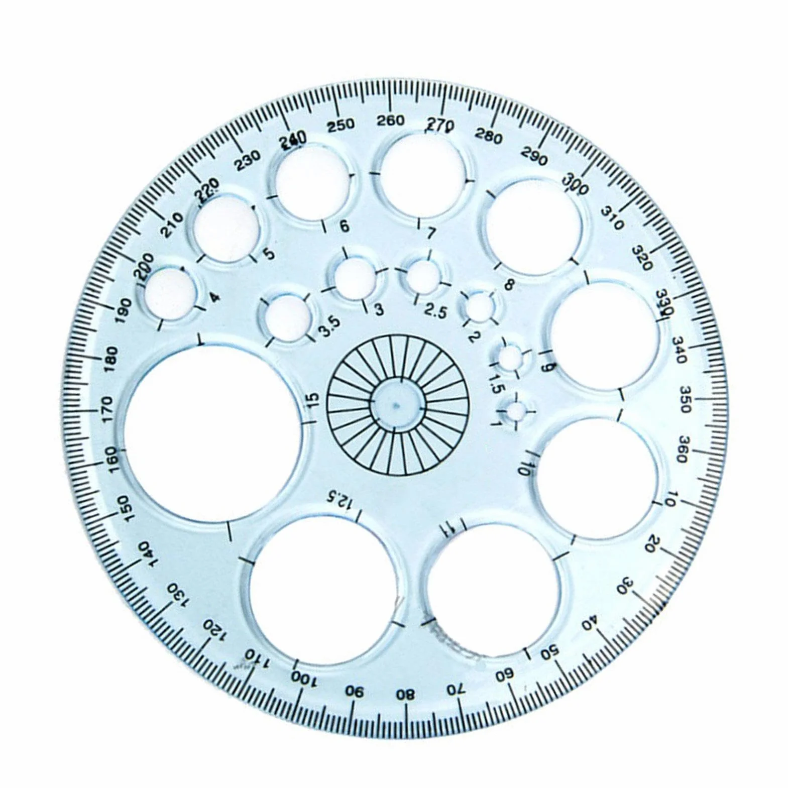 Acrylic Geometry Ruler Round Drawing Templates Circles Tracer Drafting Tools