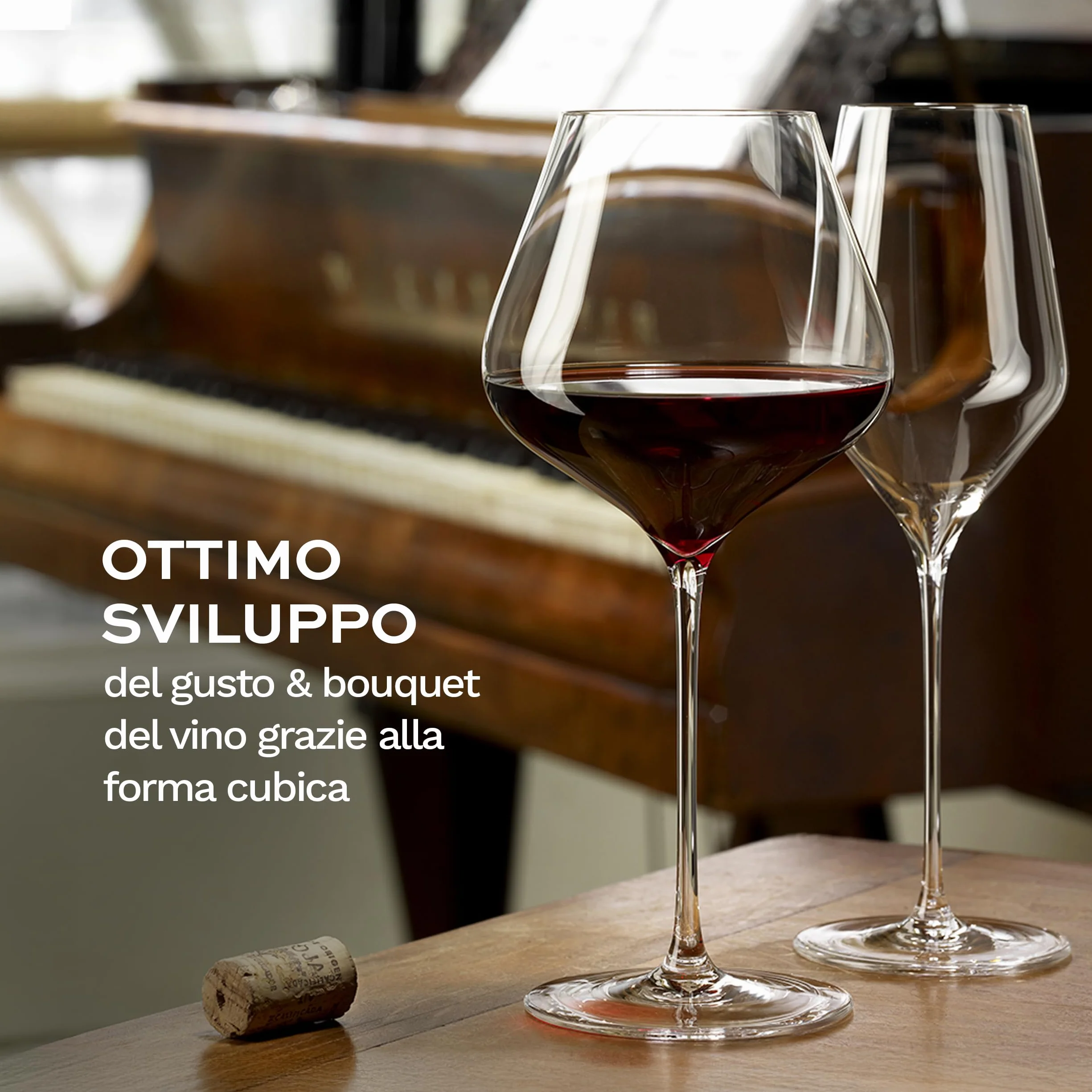 Stölzle Lausitz Bicchieri borgogna Quatrophil Set di 6, 710 ml – Calici da vino rosso in Vetro Cristallo