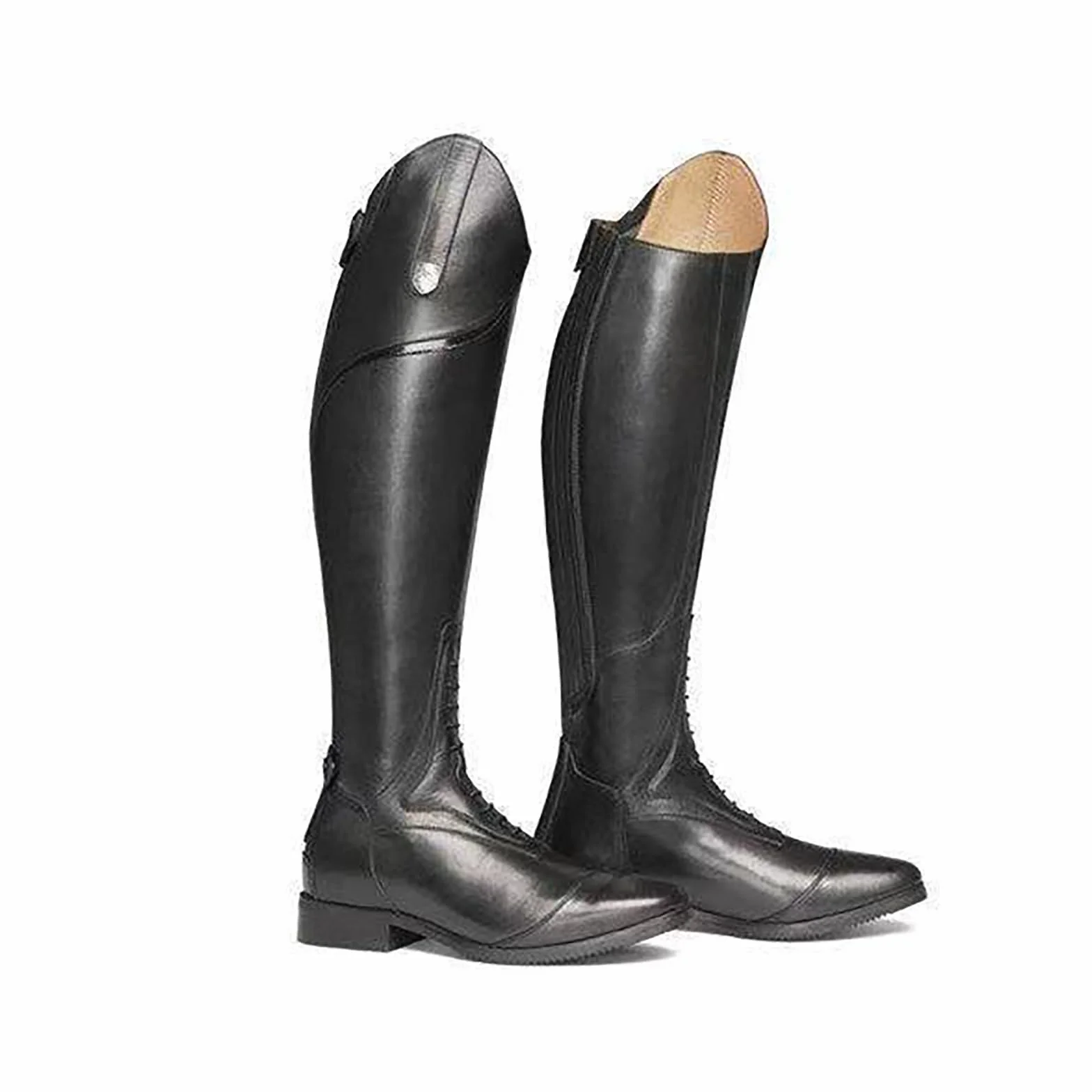 Stivali Da Equitazione Alti Al Ginocchio Uomo 45 Black Cerniera Posteriore Resistente Allo Scivolamento