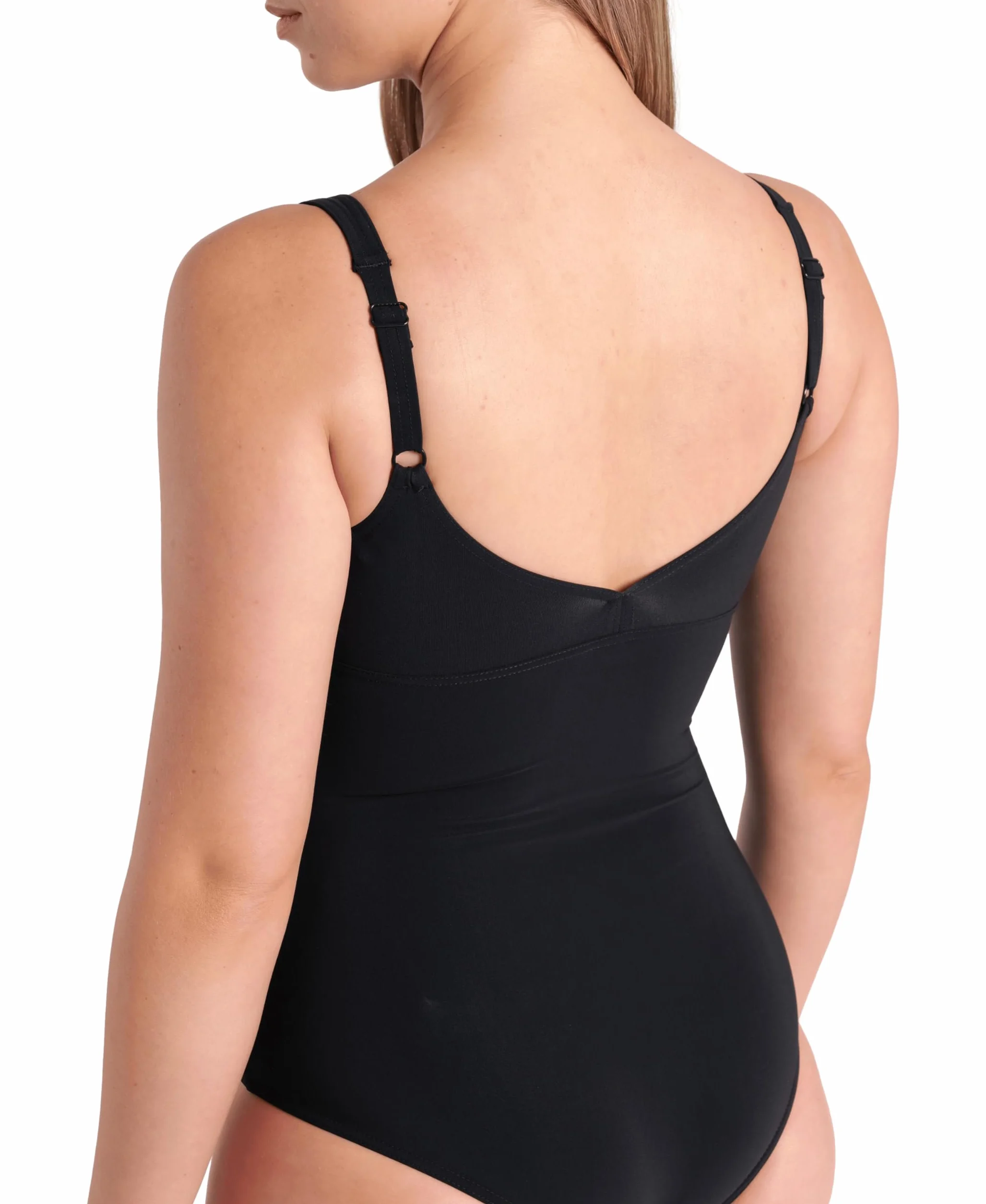 ARENA Jewel Low Costume Intero Donna Coppa C, Costume da Bagno Modellante Bodylift, Tecnologia Power Mesh e Tessuto Sensitive Fit Resistente al Cloro