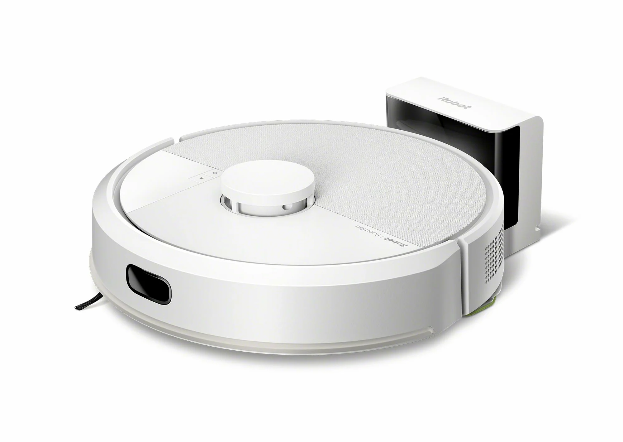 iRobot Roomba 105 Combo, Robot Aspirapolvere Lavapavimenti, Pulizia a 4 Fasi, Navigazione ClearView LiDAR, Rilevamento di Tappeti/Moquette, Pulizia Mirata, Controllo tramite App, Bianco