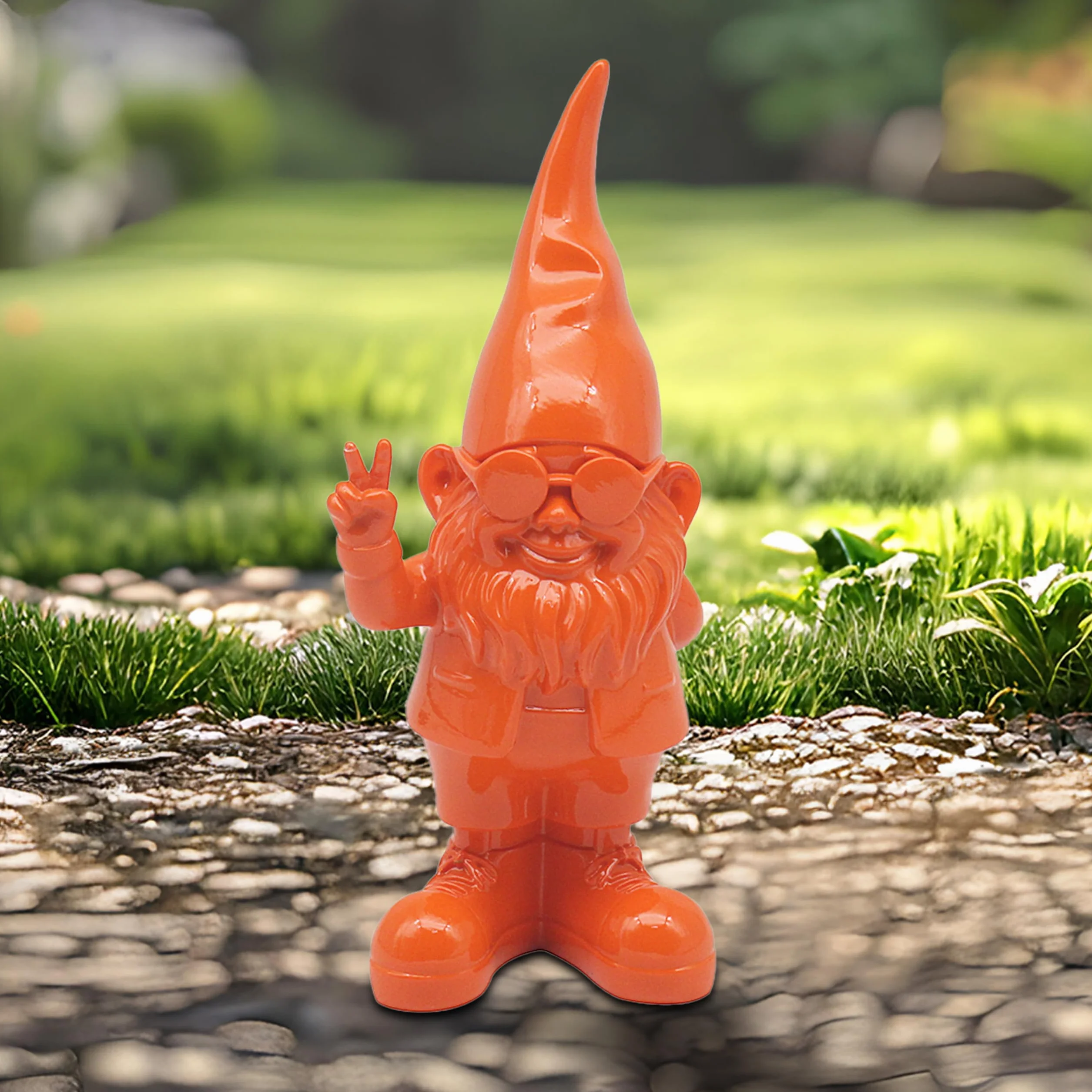 Statuette di gnomi arancione 20 cm Lesser & Pavey