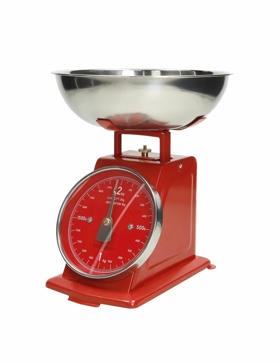 Bilancia vintage rossa opaco inox