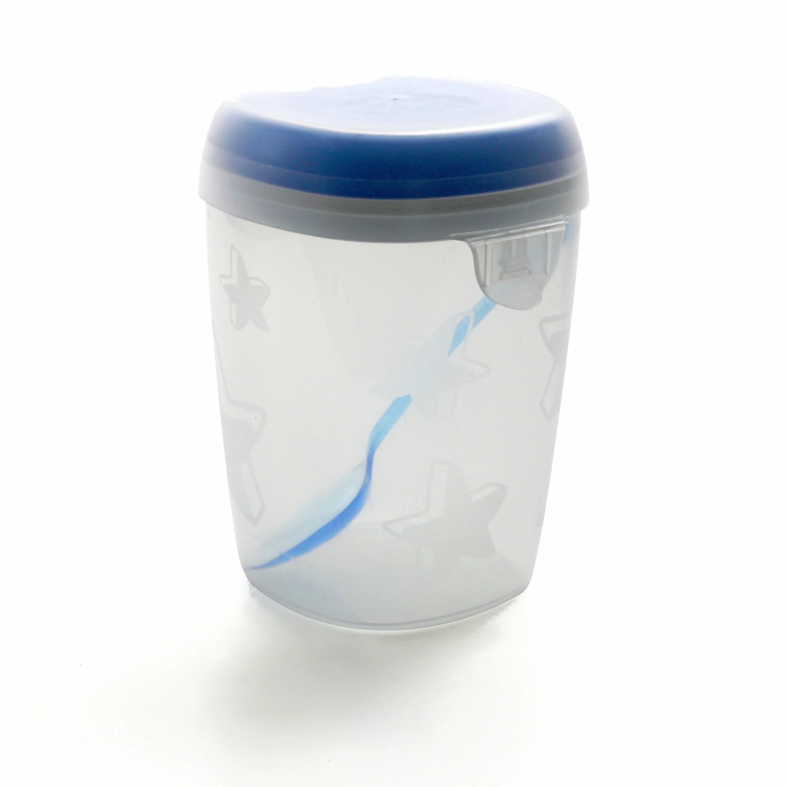 Snips Porta Yogurt Refrigerato con Cucchiaino, Lunch Box, 0,5 LT, Azzurro, Made in Italy, Bpa Free