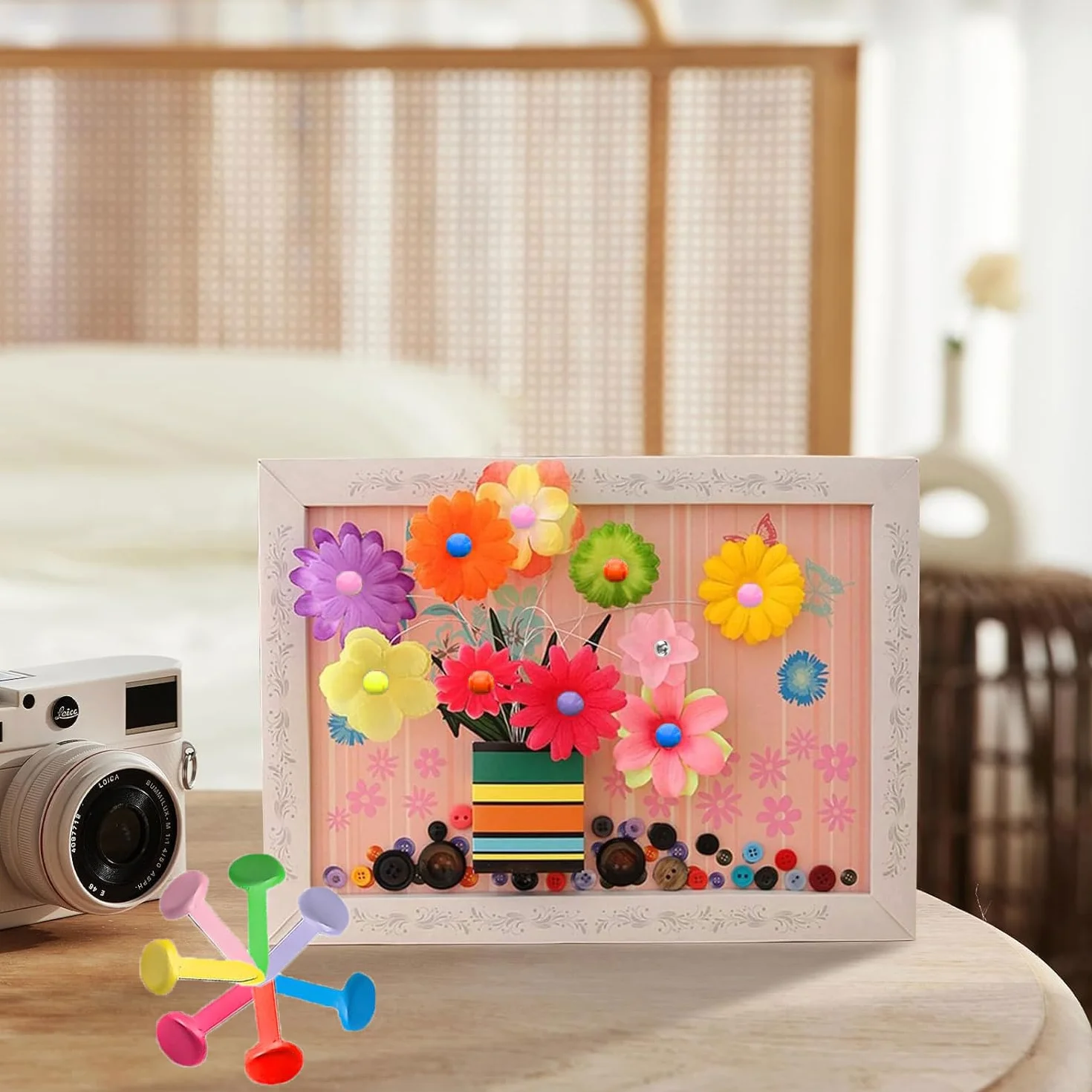 leersao 100 Clip di tenutaversatili in Metallo Mini chiodo rotondoa Doppia Gamba in Lega di per Artigianato di Carta e più durevoli graffette per Scrapbooking 100 Pezzi/Set Chiusure di Carta perni
