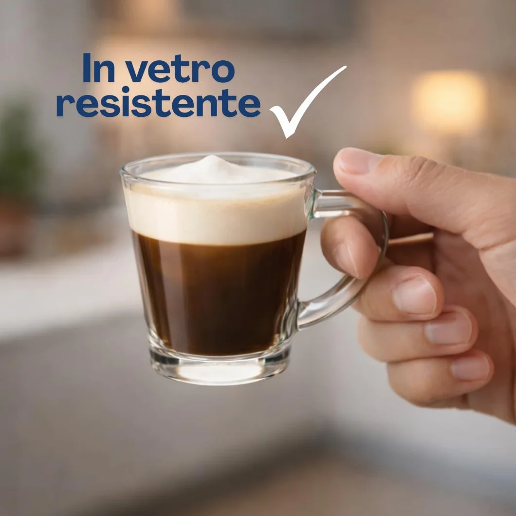 Generico Tazzine da Caffè in Vetro 70 ml Set 12 Pezzi Lavabili in Lavastoviglie