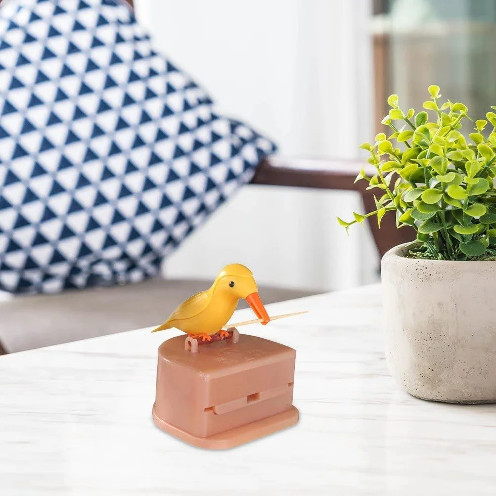 Dispenser per Stuzzicadenti Automatico Picchio Tucano per Casa Tavolo