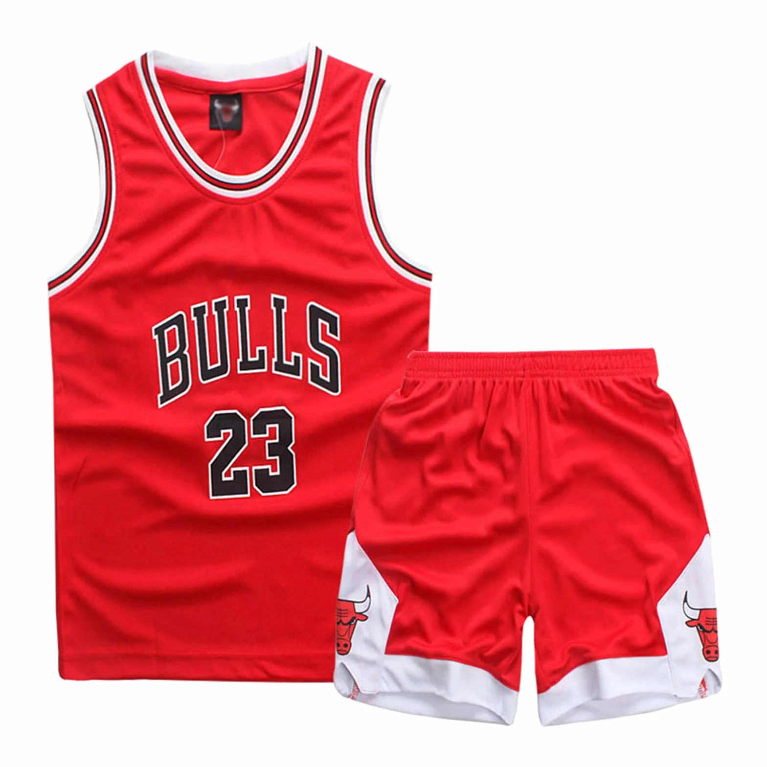 Completo da Basket Bambino 2 Pezzi - Maglietta e Pantaloncini 3-15 Anni