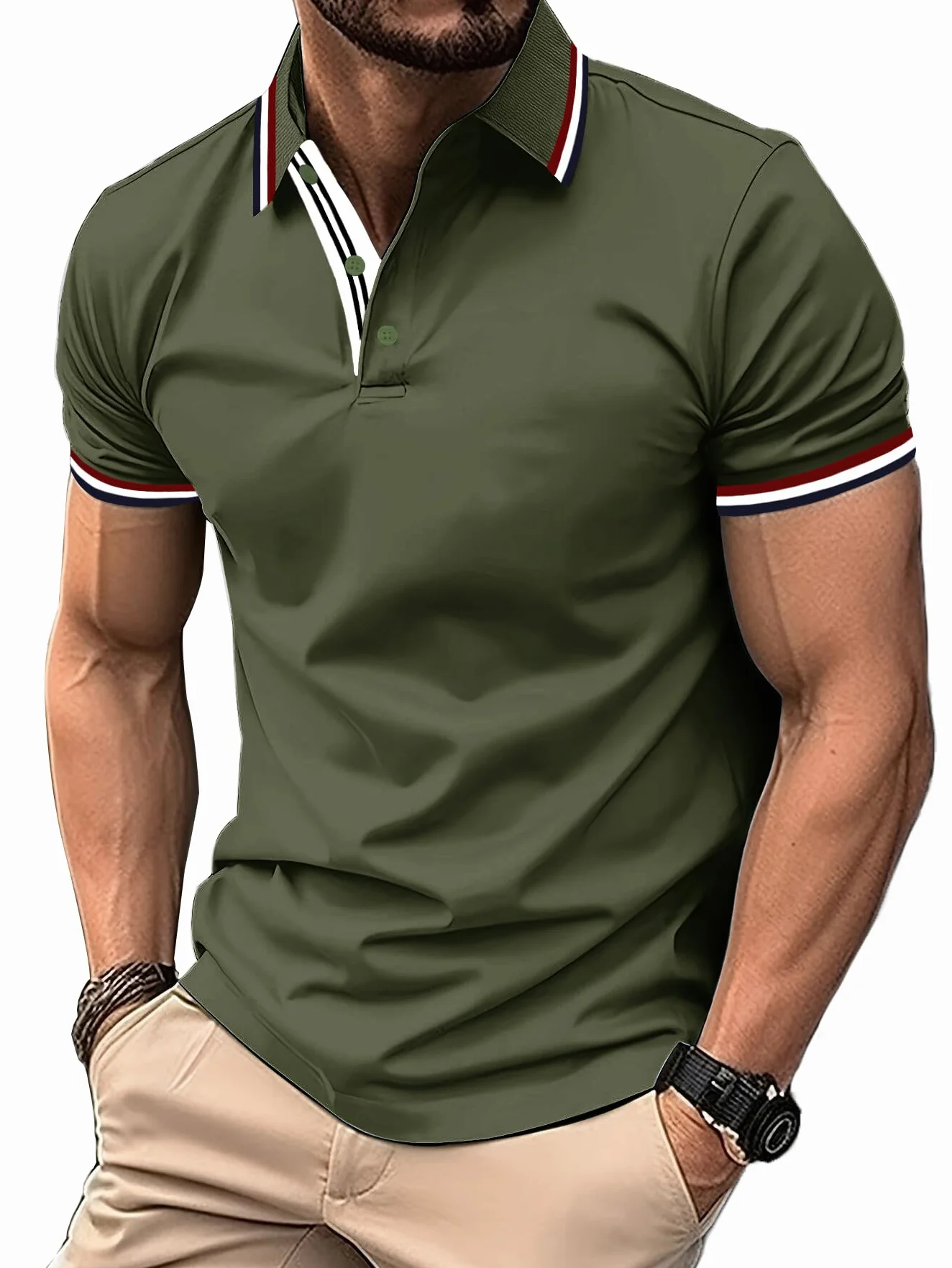 SwissWell Polo da Uomo Manica Corta Golf Estive Leggere Traspiranti T Shirt Lavoro Casual