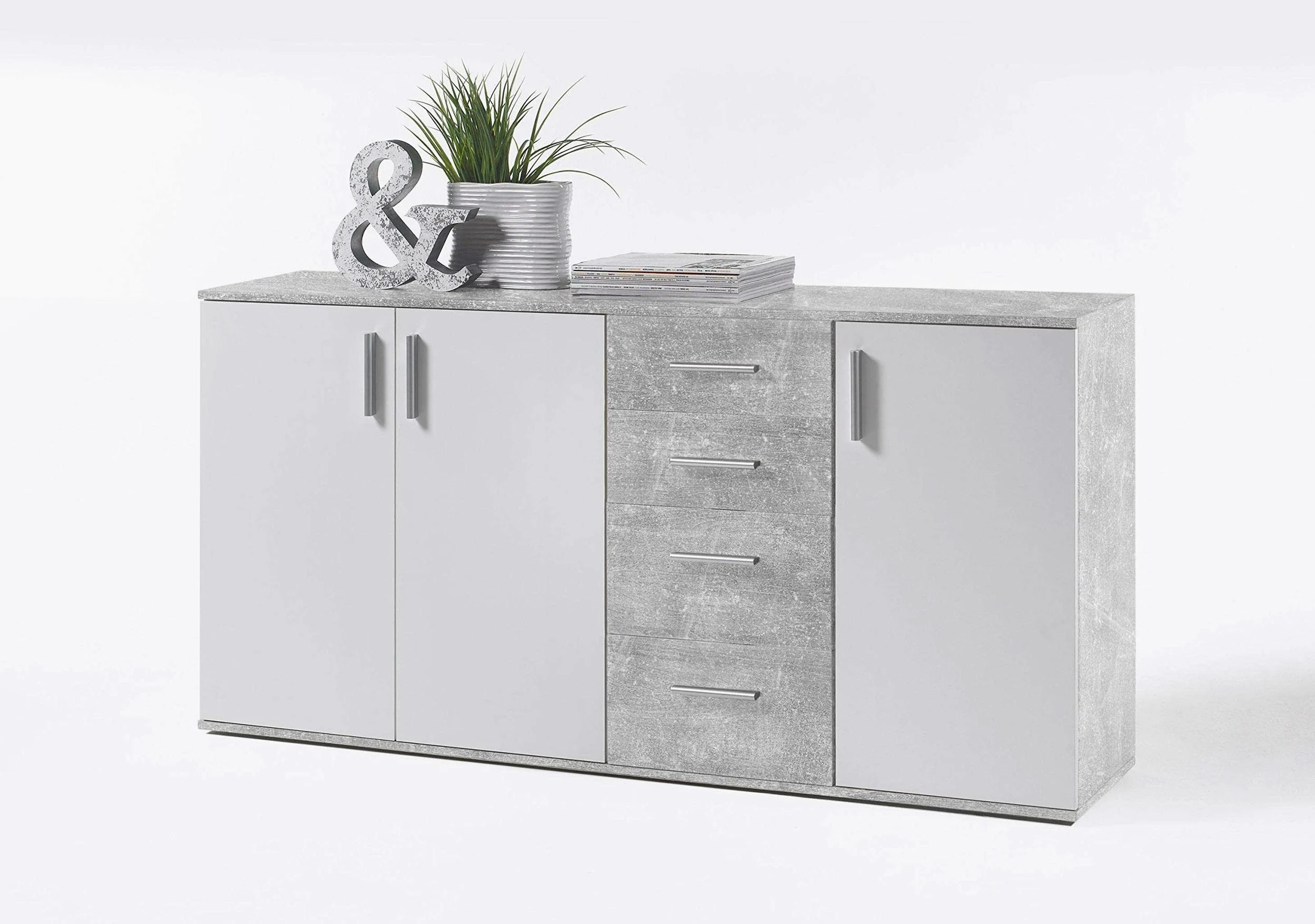 AVANTI TRENDSTORE Bea - Cassettiera/comó in Legno Laminato nella misura 160x84x35 cm, disponibile in diversi colori. Perfetto per soggiorni, ingressi o camere da letto