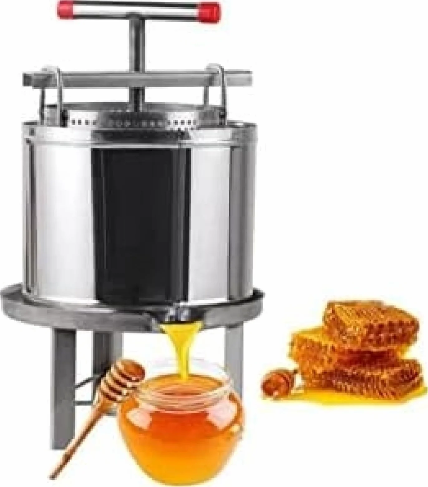 Torchio per Frutta, Estrattore Manuale di Miele, Torchio Manuale per UVA per La Vinificazione, Sidro/tintura/Verdure/Miele/pressa per Olio D'oliva