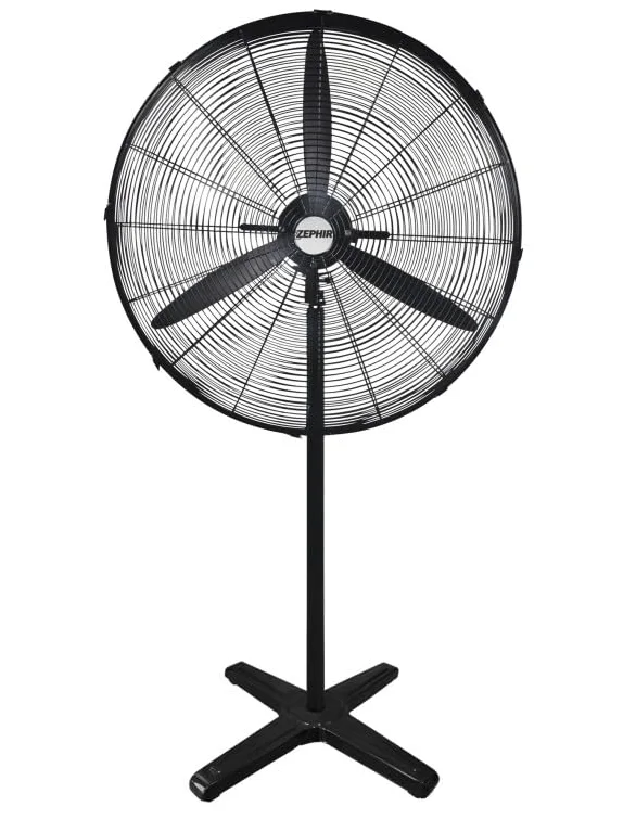 Ventilatore Industriale a Piantana da 65 cm in metallo oscillazione 3 pale 3 velocità altezza 150 cm antisurriscaldamento