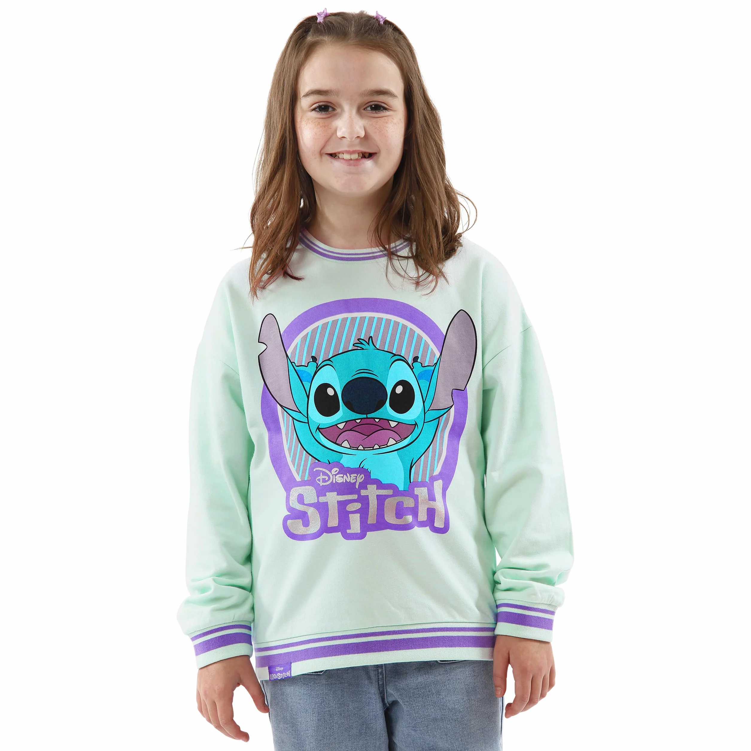 Disney Felpe Stitch Ragazza Taglie 5-13 Anni