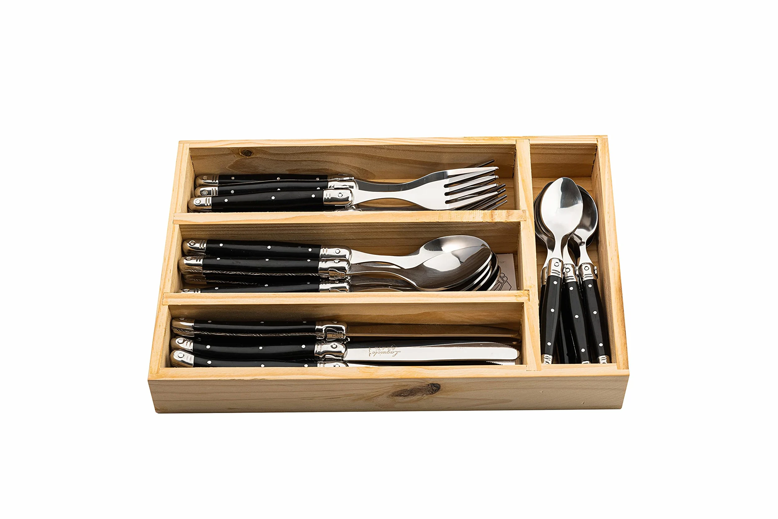 Laguiole Style de Vie Premium Line couvert zwart 24-delig (PrCouvZwart)
