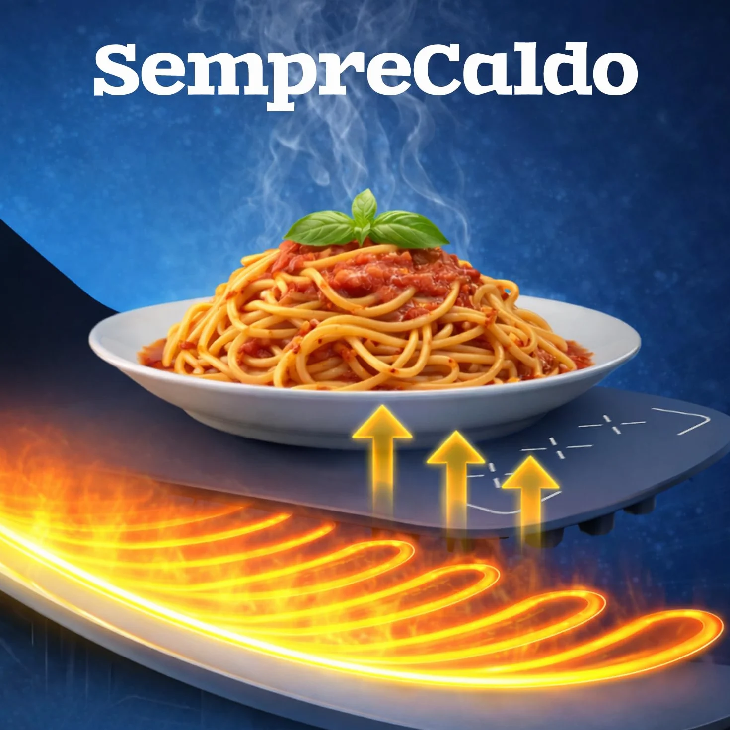 BEPER P101TEM100 Scaldavivande Elettrico in Silicone Arrotolabile, Vassoio Riscaldante 350W, 3 Temperature, Timer 4h, Touch