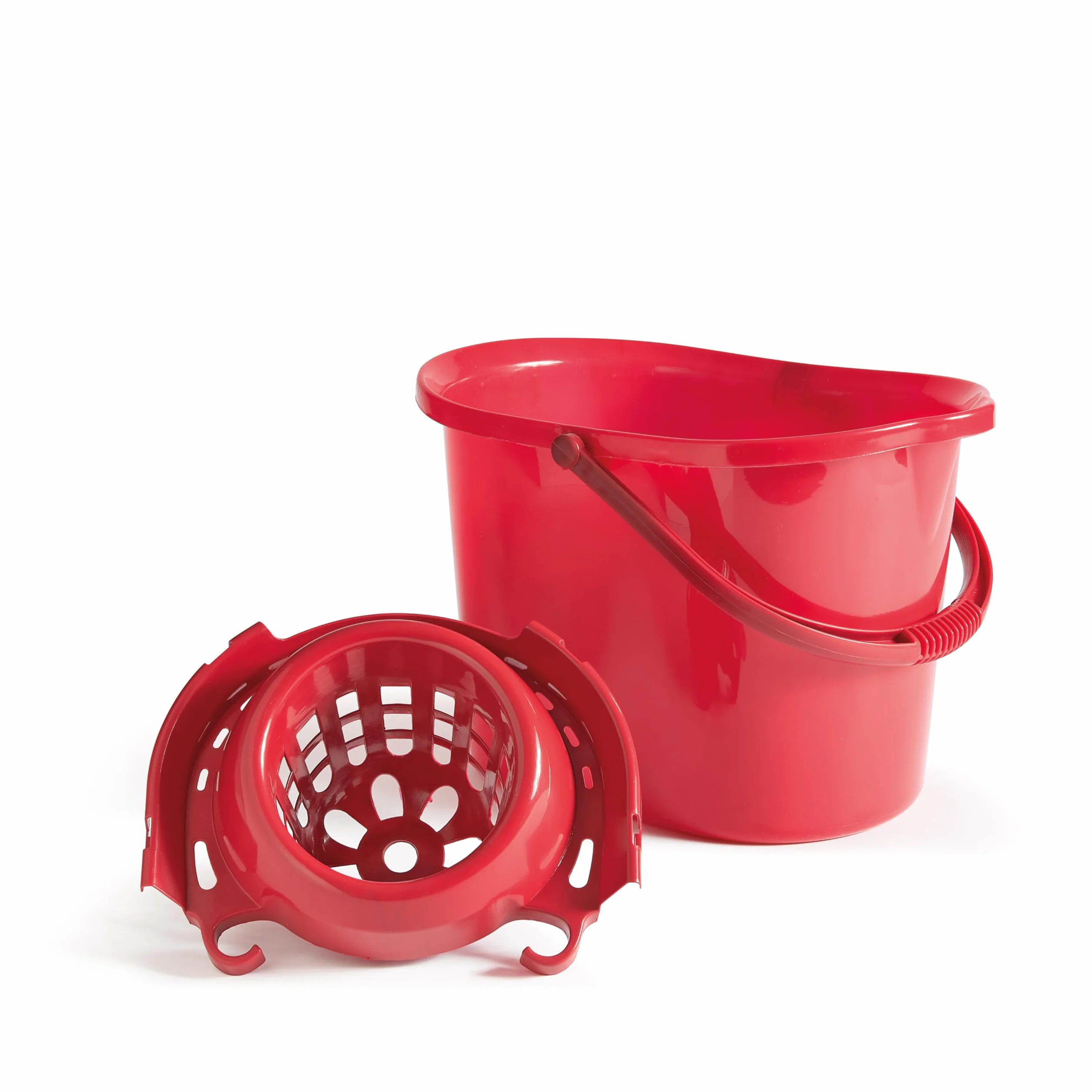Perfetto Classico Secchio con Strizzatore, Plastica, Rosso, 39x28x30.5 cm