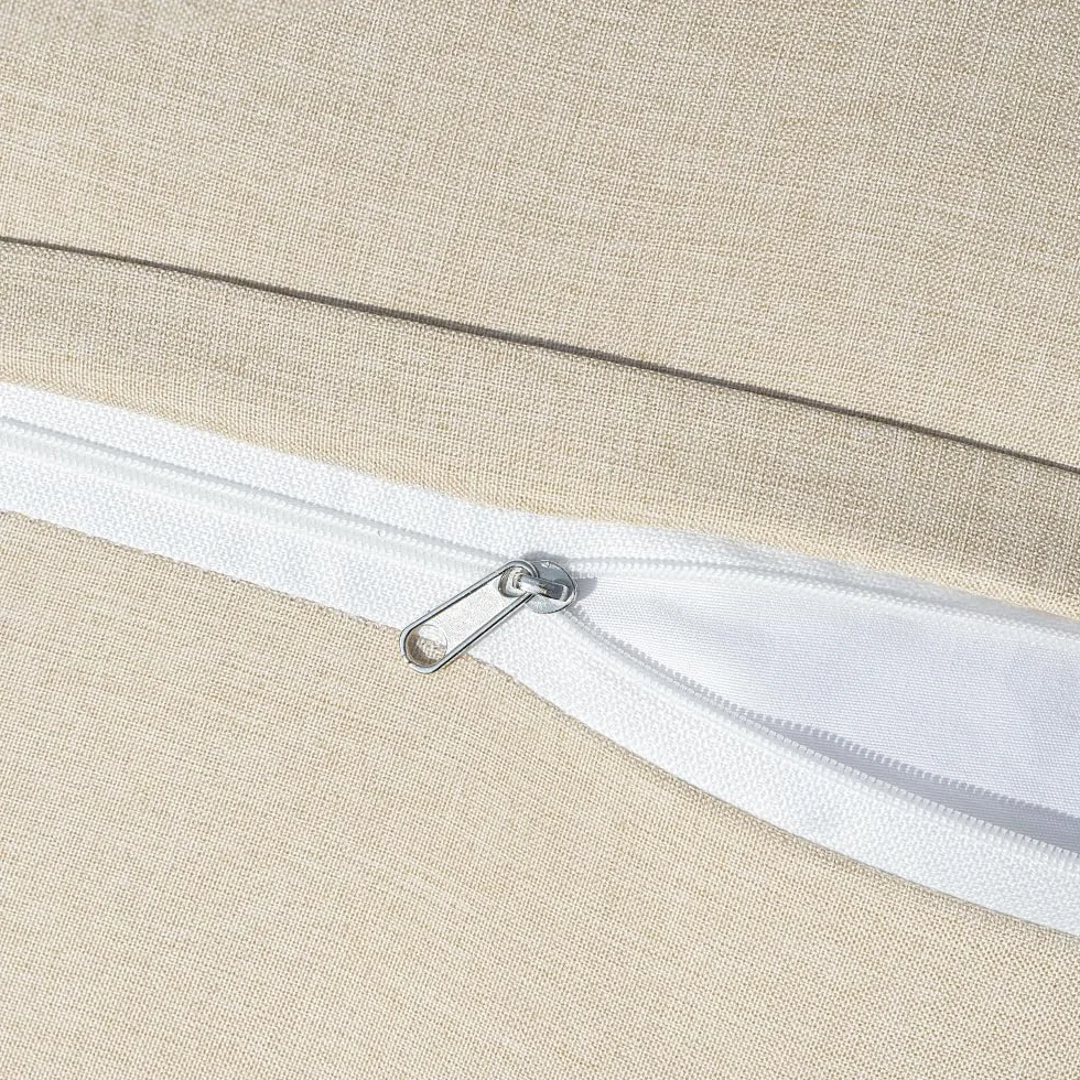 Federe Cuscini Impermeabili per Divano in Lino 30x50cm 2 Pezzi Beige
