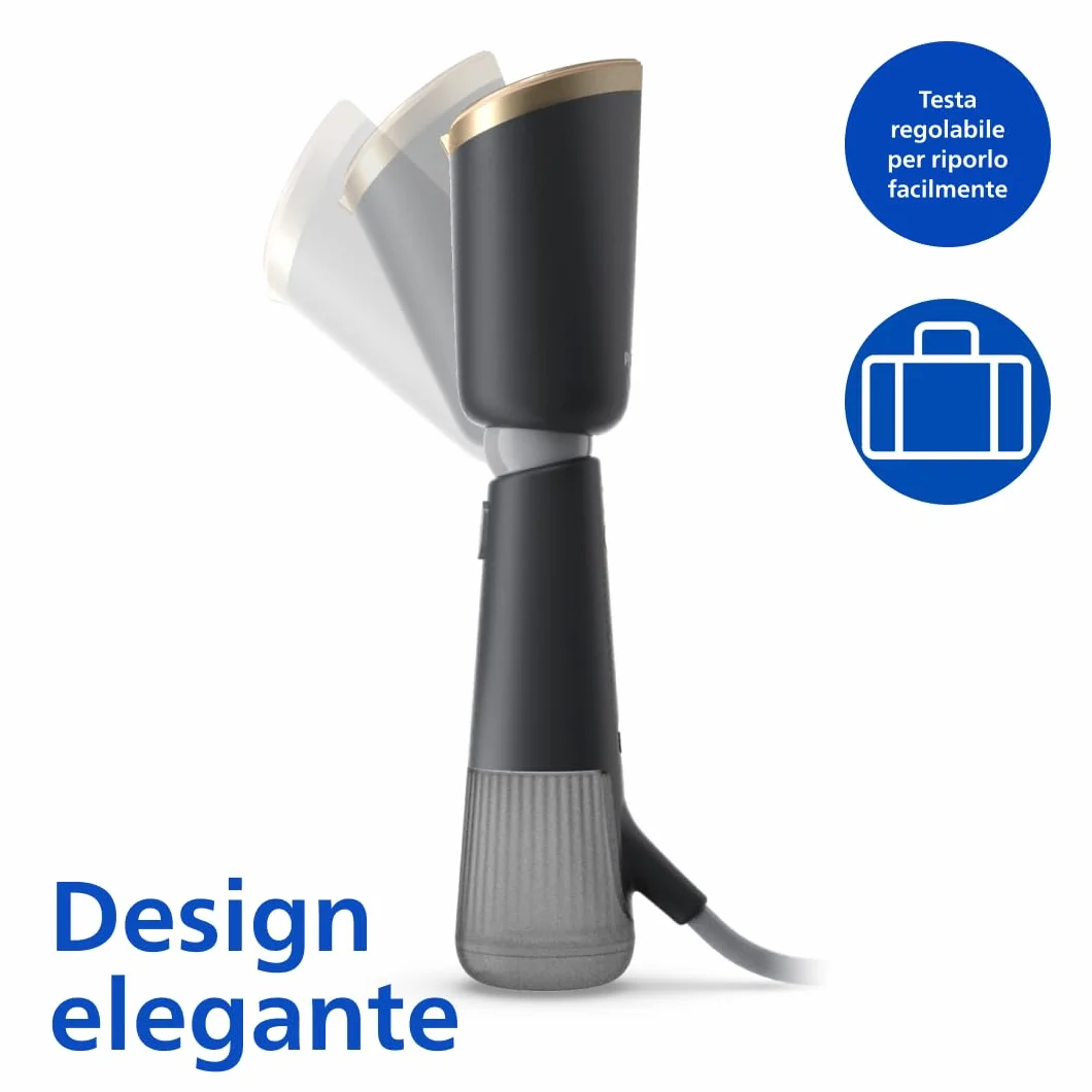 Philips Serie 5000 Stiratore a Vapore Portatile 1400W 24g/min Testa Pieghevole STH5030/80