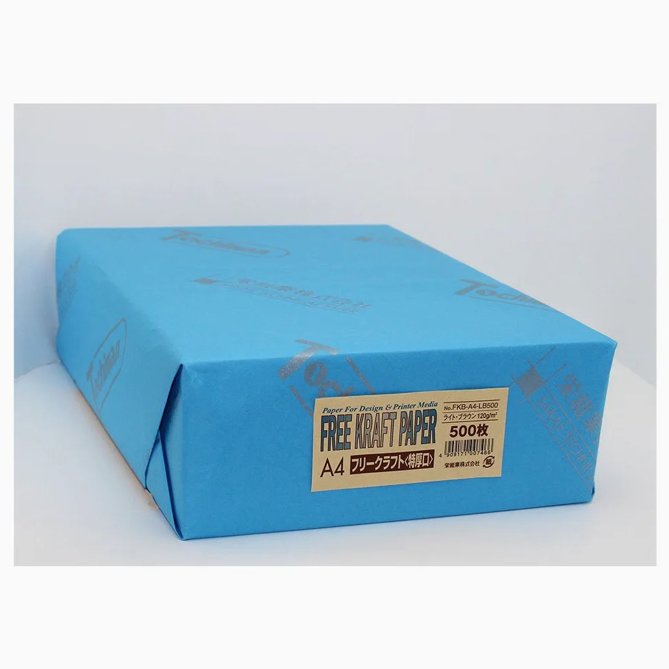 RONG Paper Industry Free Craft Paper Paper Paper Industry Extra Thick Mouth G/M2 A4 500 fogli, confezione da 50, lt brn