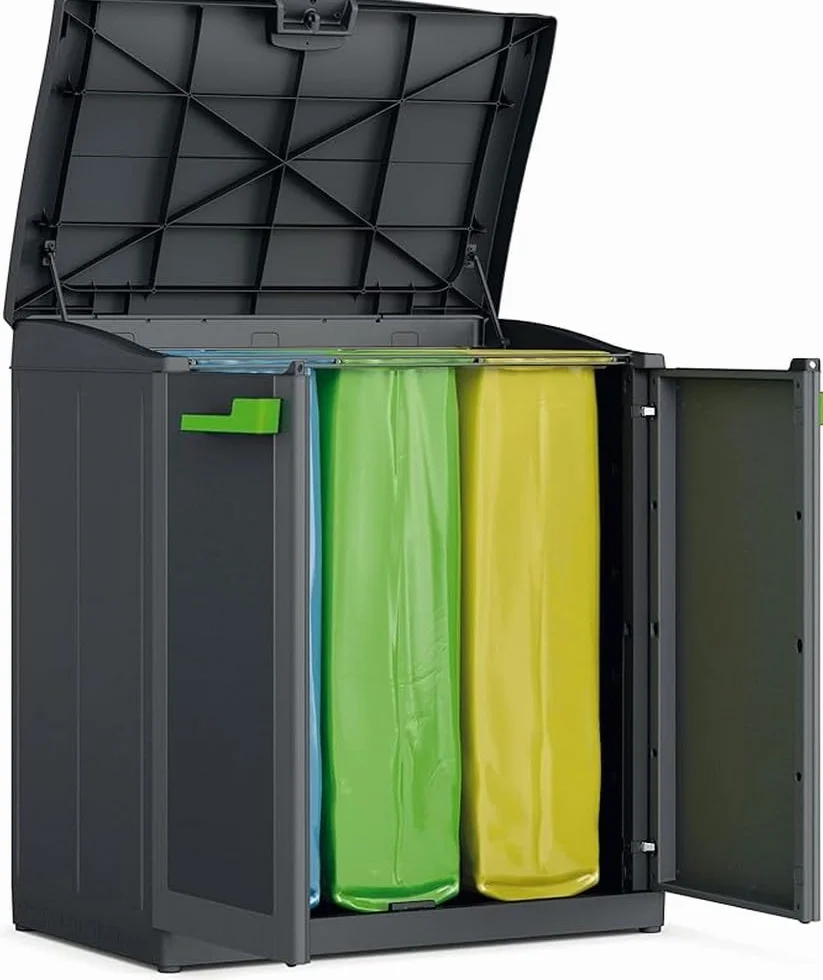 Keter Moby Recycling - Armadio Per La Raccolta Differenziata - 90X55X100H Antracite