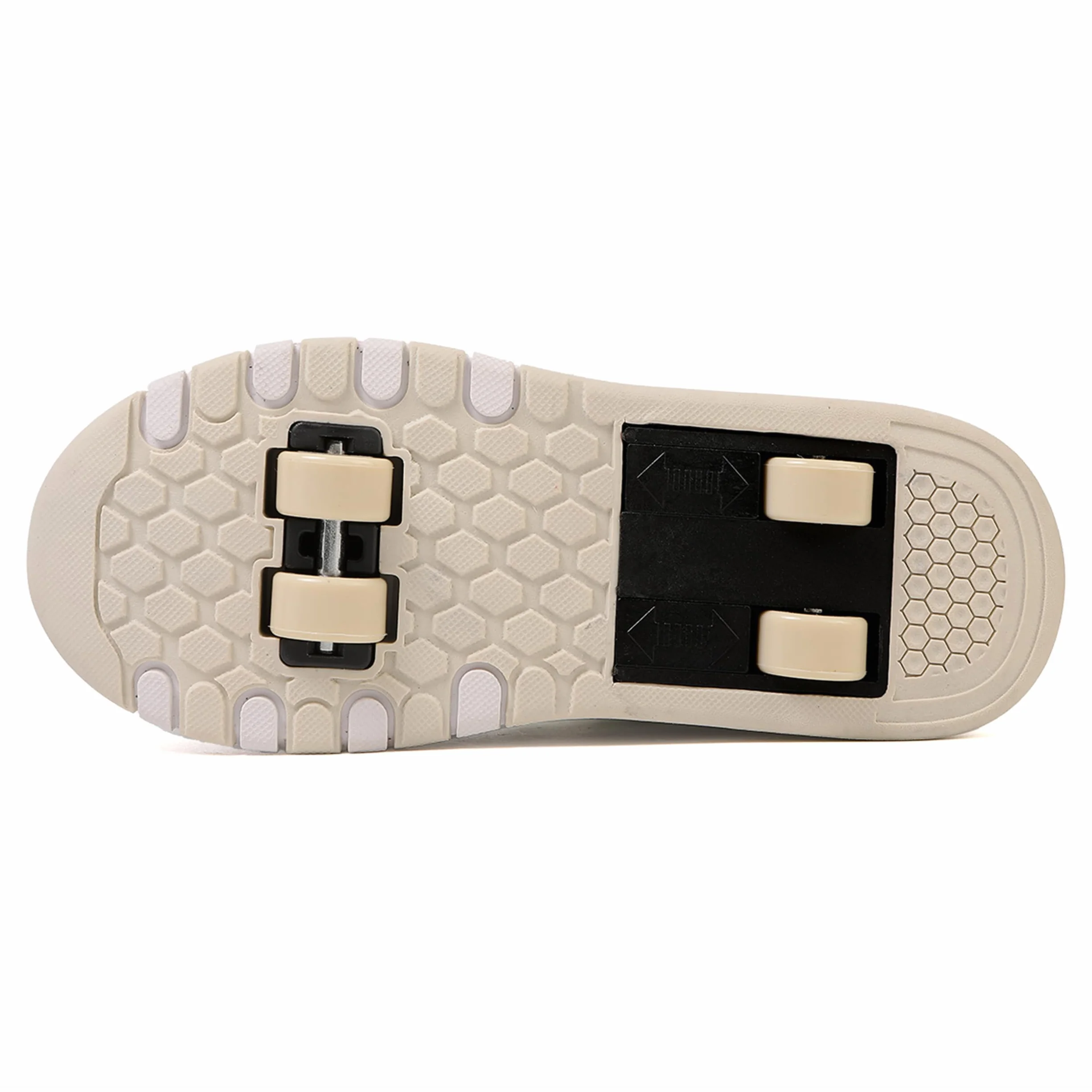 Scarpe da Skateboard a Due Ruote con Ruote Retrattili per Bambini