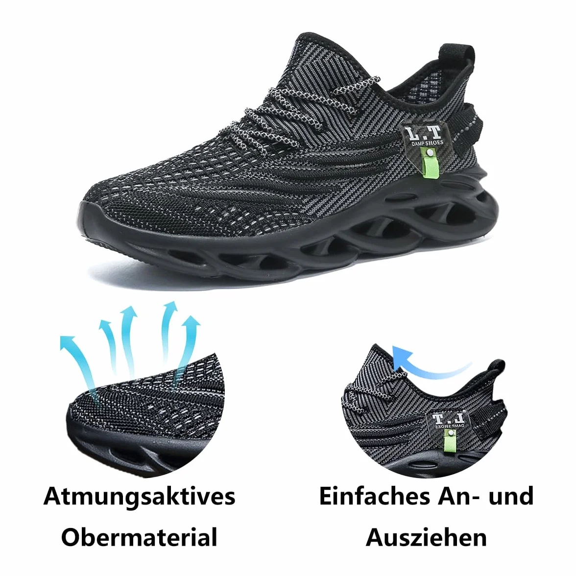 Scarpe da Corsa Uomo Running Sneakers Ginnastica Camminata Casual Jogging Trekking Tennis Outdoor Fitness Sportive Palestra Leggere Traspiranti