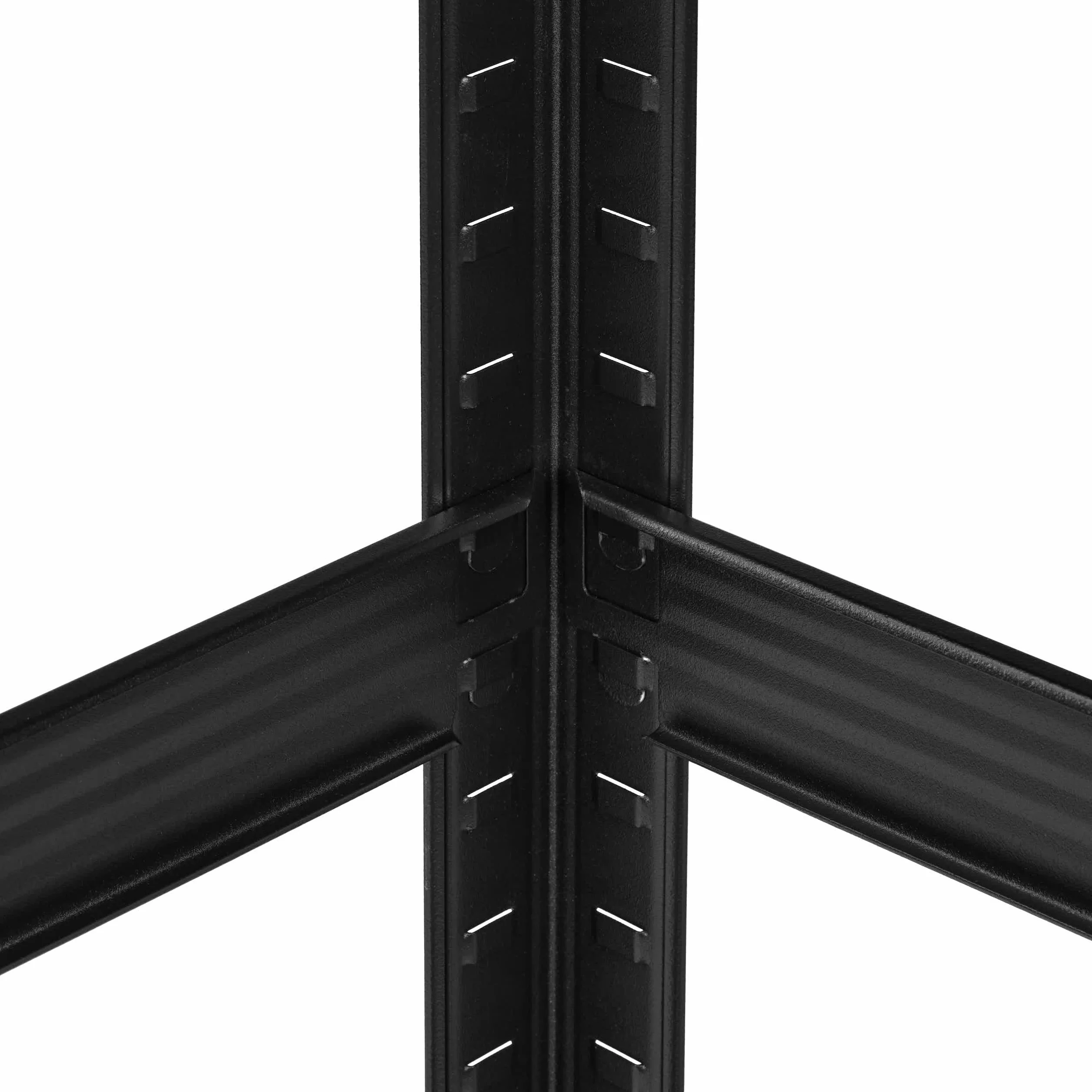 Relaxdays Regal Carichi Pesanti 180x90x40 cm 5 Ripiani 500 kg Acciaio Nero Marrone