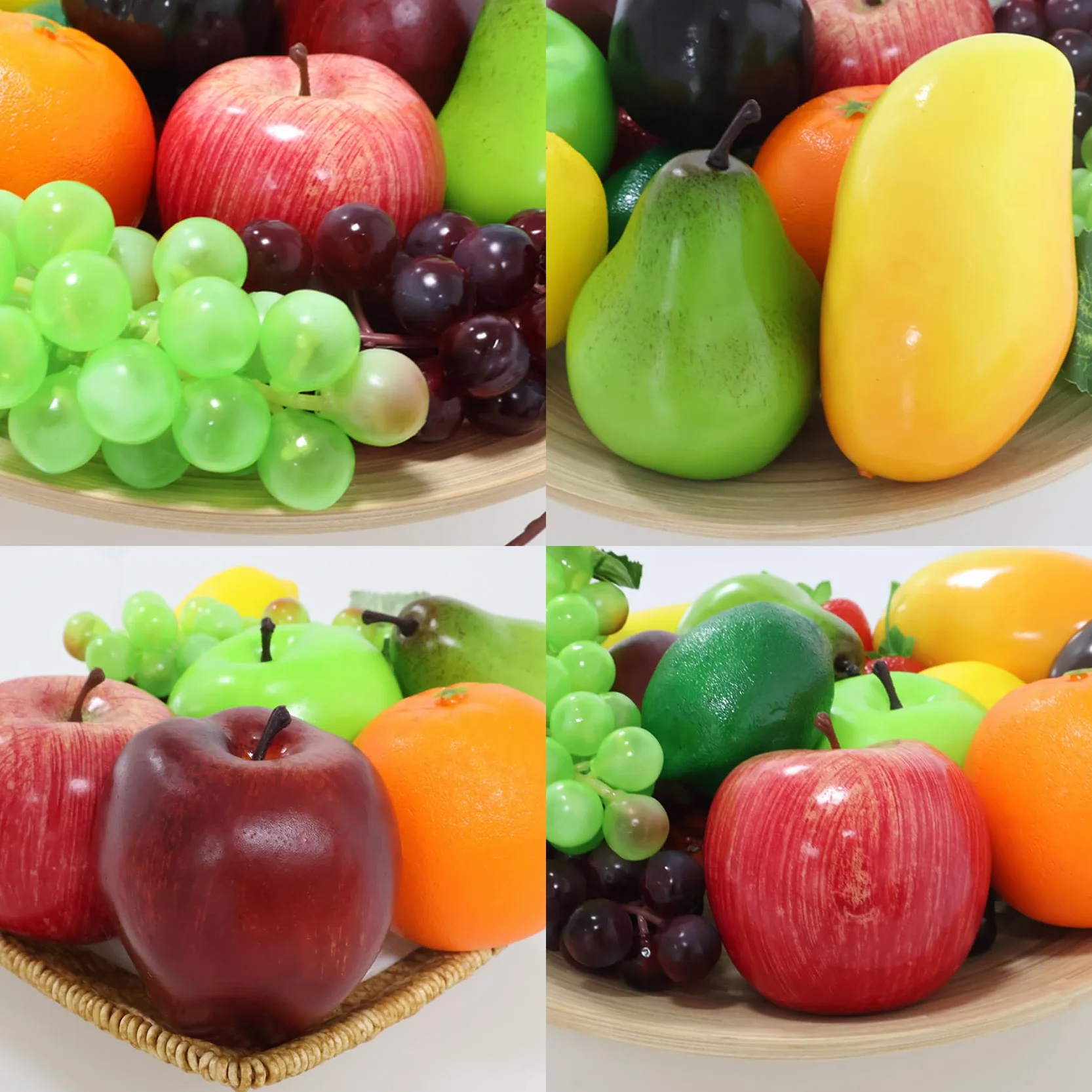 Frutta Finta Realistica 20 Pezzi Decorazione Mela Banana Cucina Feste Casa