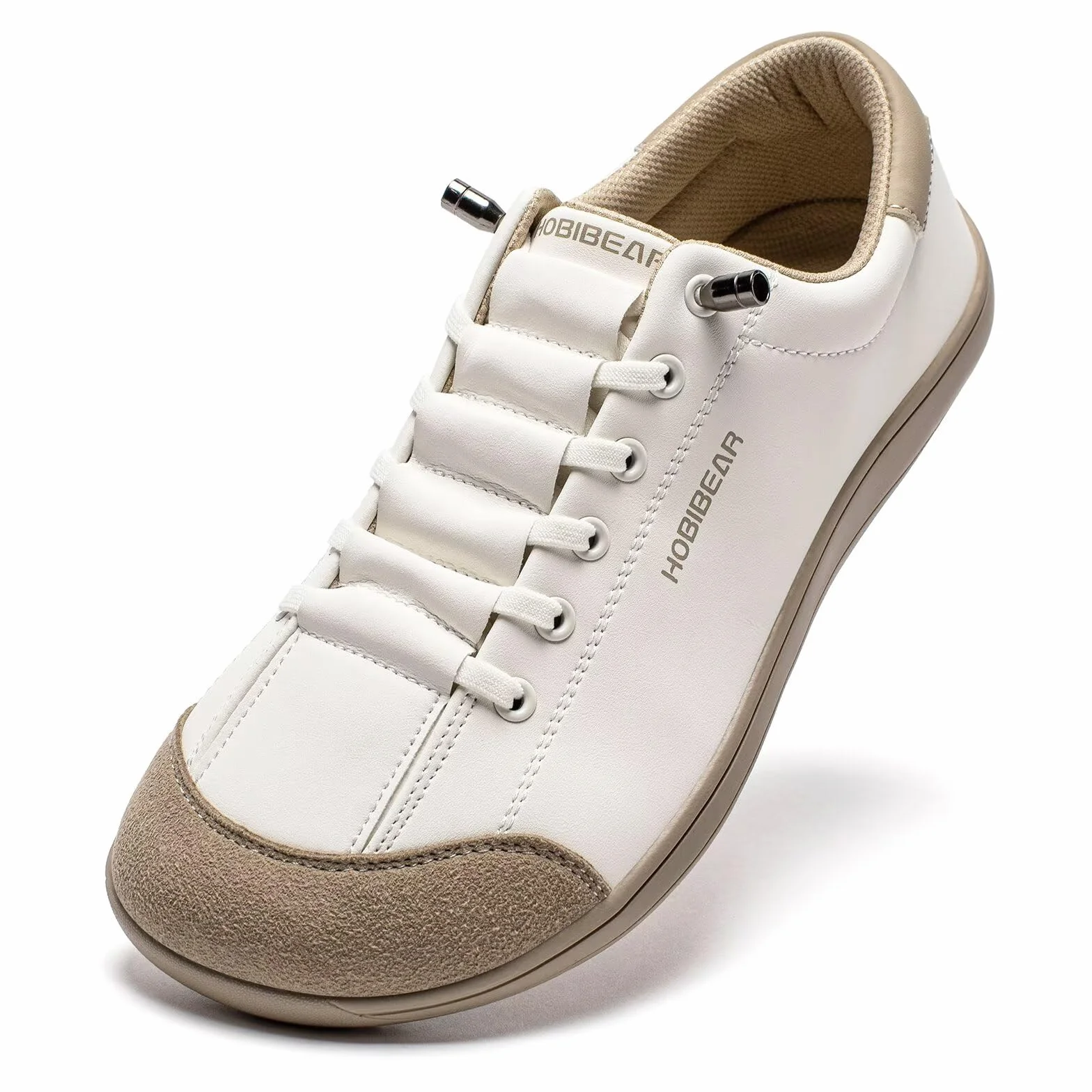 HOBIBEAR Scarpe da Trail Running Barefoot Donna Uomo Zero Drop Pelle Ampie