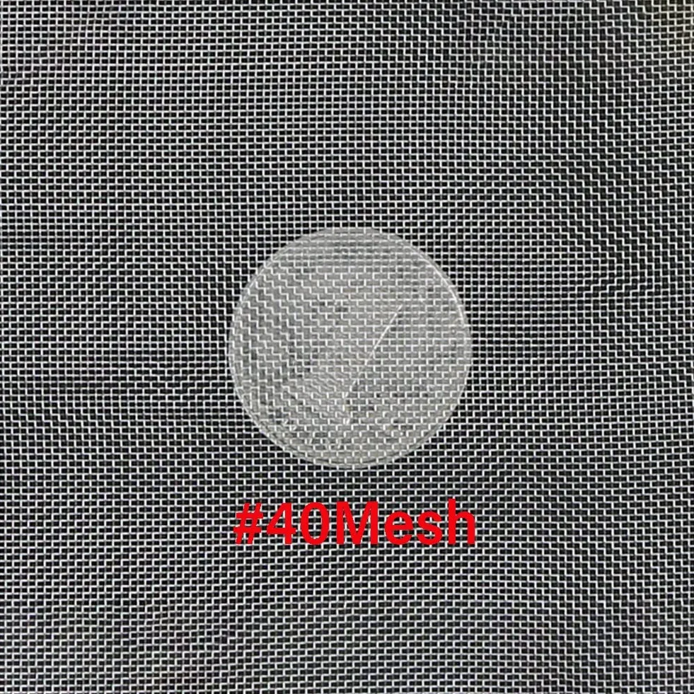 Rete in Acciaio Inossidabile 304-40 Maglie Foro 0,5 Mm Schermatura Finestra Resistente al Calore Argentato 1x3m