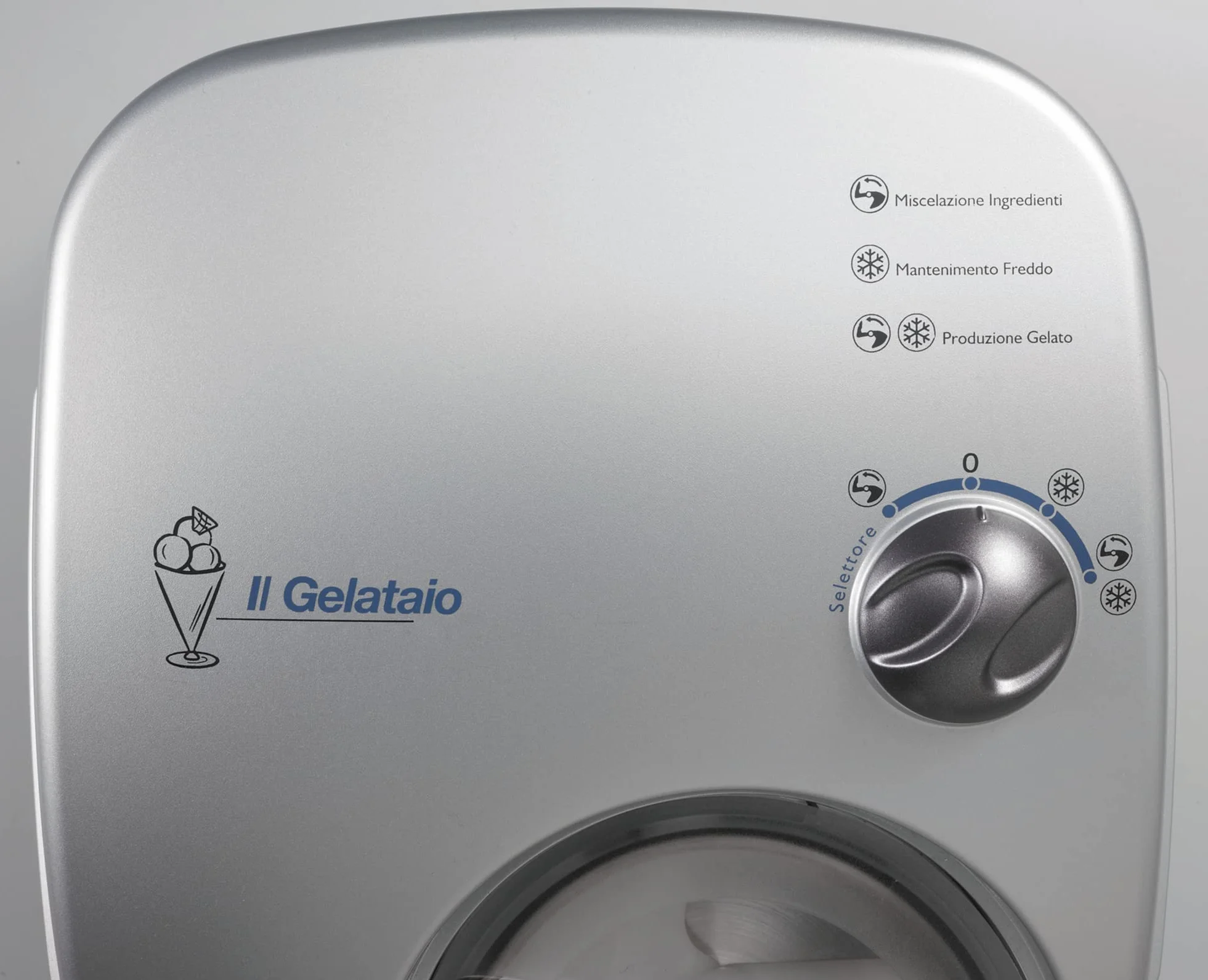 De'Longhi ICK5000 La Gelatiera autorefrigerante con Compressore, gruppo lame brevettato, fino a 700gr di gelato e sorbetti, 3 funzioni, temperatura costante, cestello estraibile, bianco