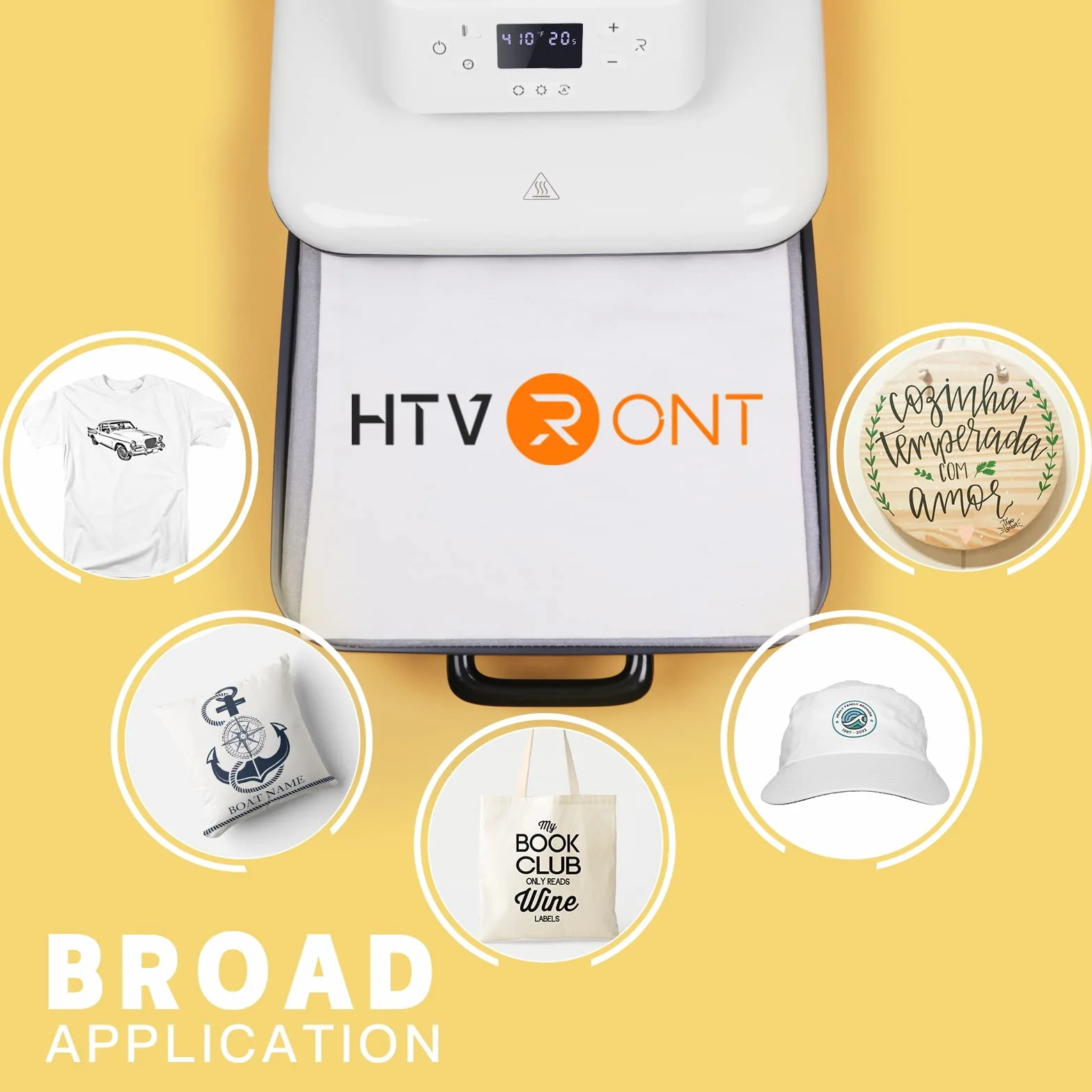 HTVRONT Pressa termica automatica per magliette 38 x 38 cm Smart T shirt a rilascio automatico Professionale per sublimazione