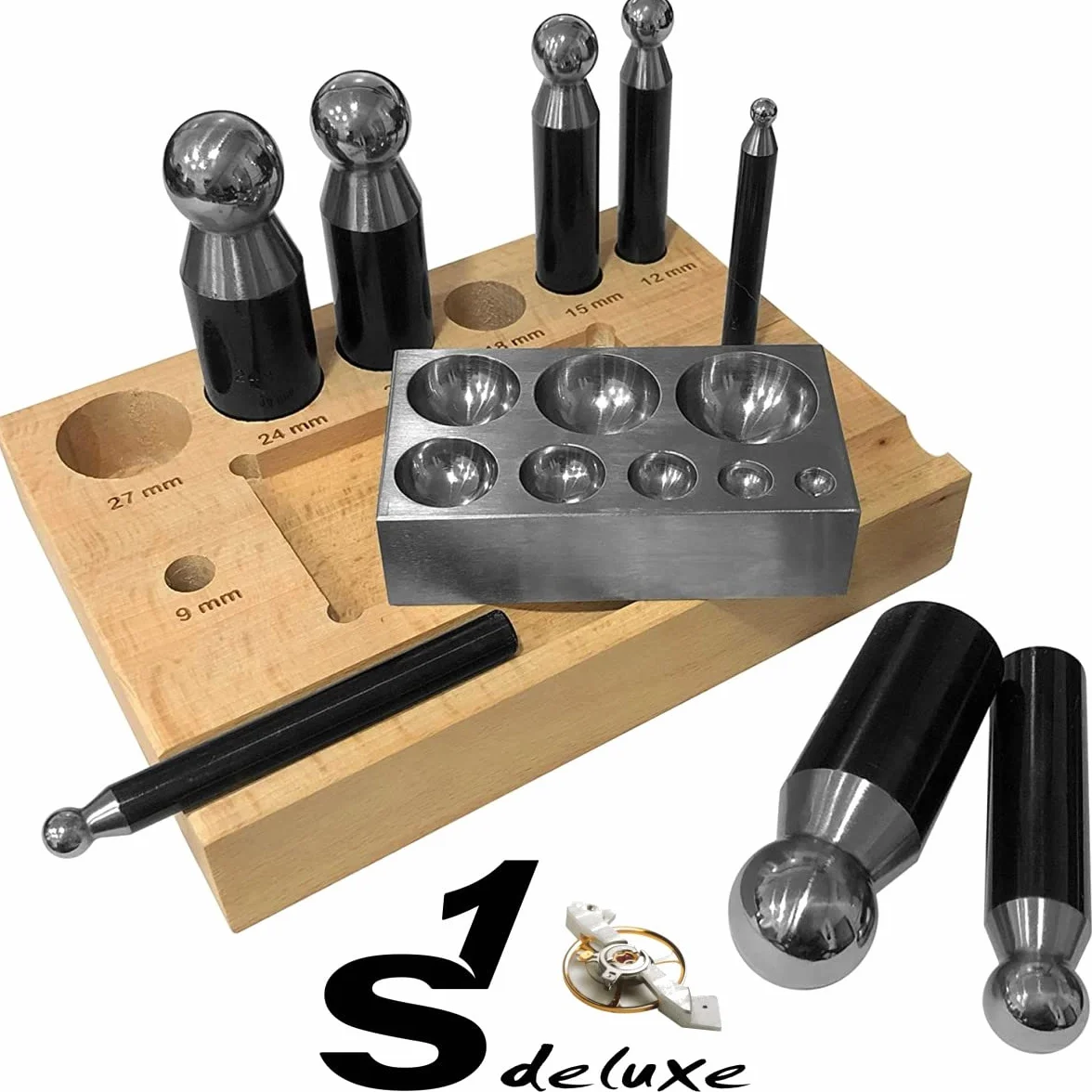 S1 Deluxe 8 imbottitori bottoniera base legno