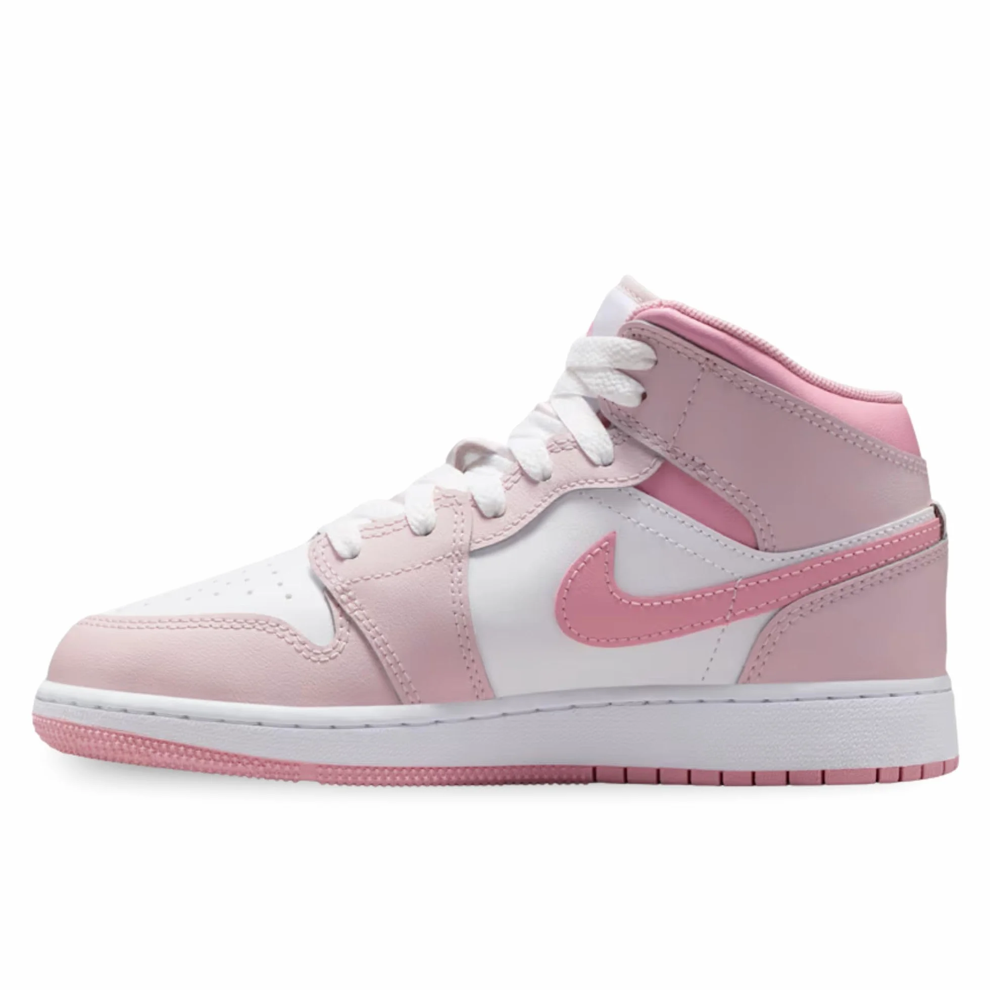 NIKE Air Jordan 1 Mid (GS) Rosa Scarpe Ragazzi