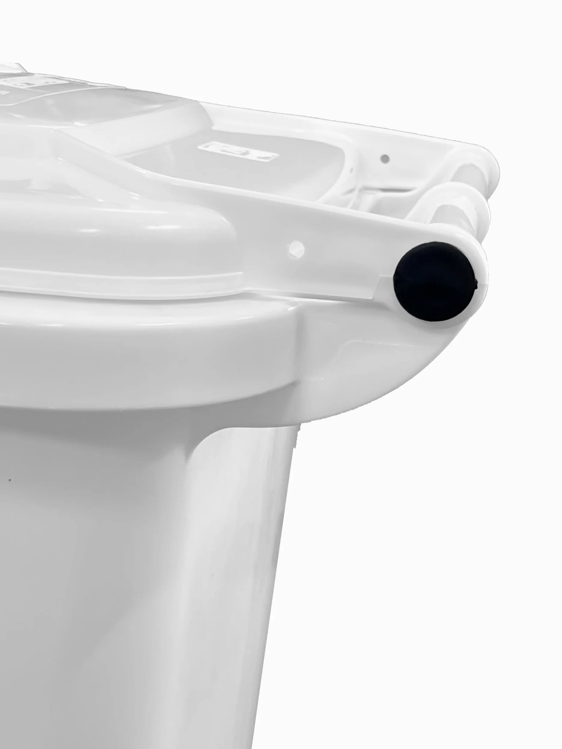 Mobil Plastic - Bidone Raccolta Differenziata 240 Litri con Coperchio e Ruote per Esterni | Colore Bianco | Plastica Resistente | Certificato UNI EN 840