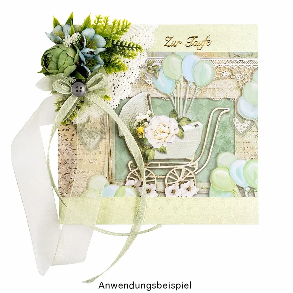 Carta dal disegno doppio 25 x 25 cm 250 g/m² blocco 20 fogli scrapbooking fai da te