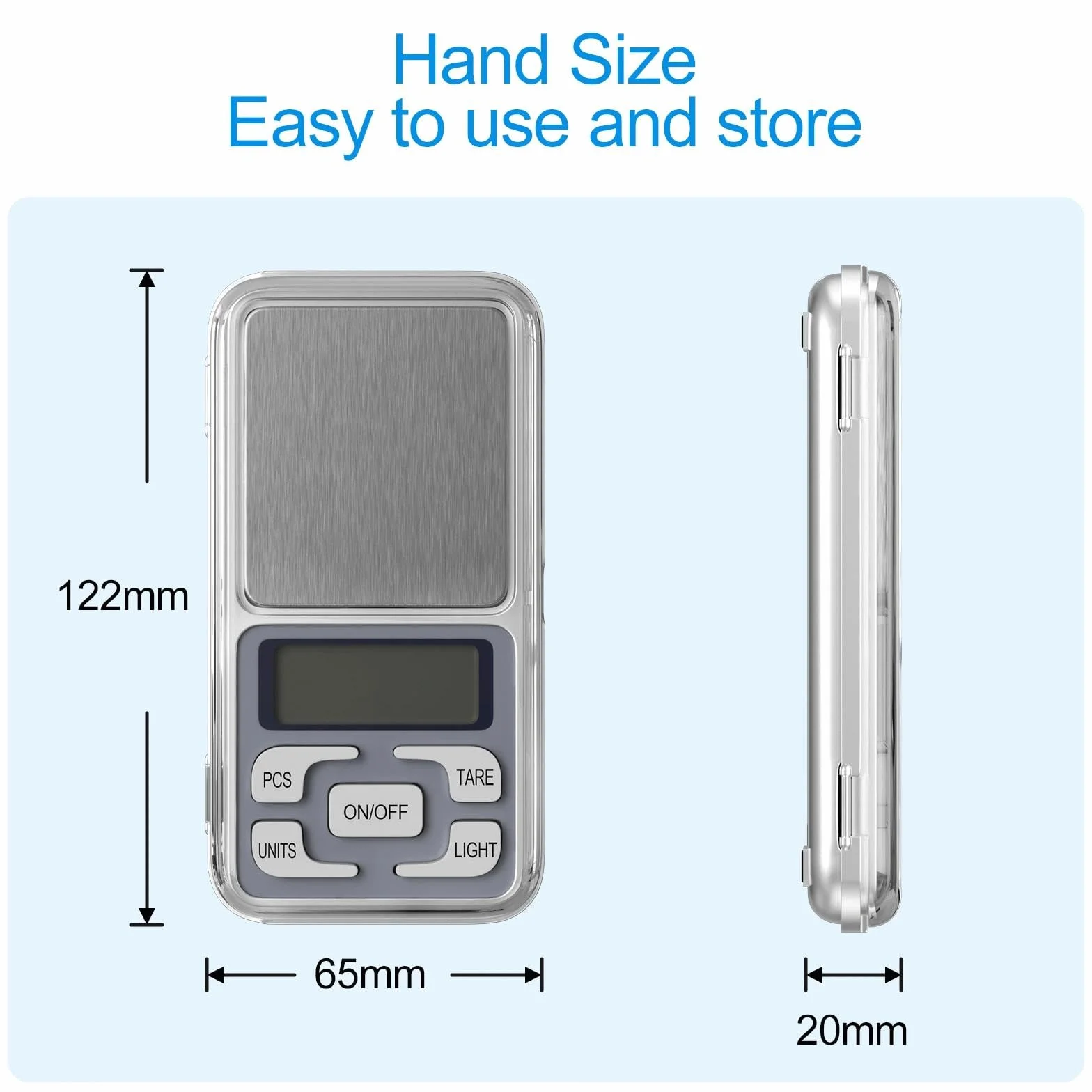 Gvolatee Bilancia da Cucina, con Display Retroilluminato a LCD e Funzione di Tara, Bilancia Elettronica, Bilancino Digitale High Precision 500g /0.01g, Bilancia di Precisione, per Casa e Cucina