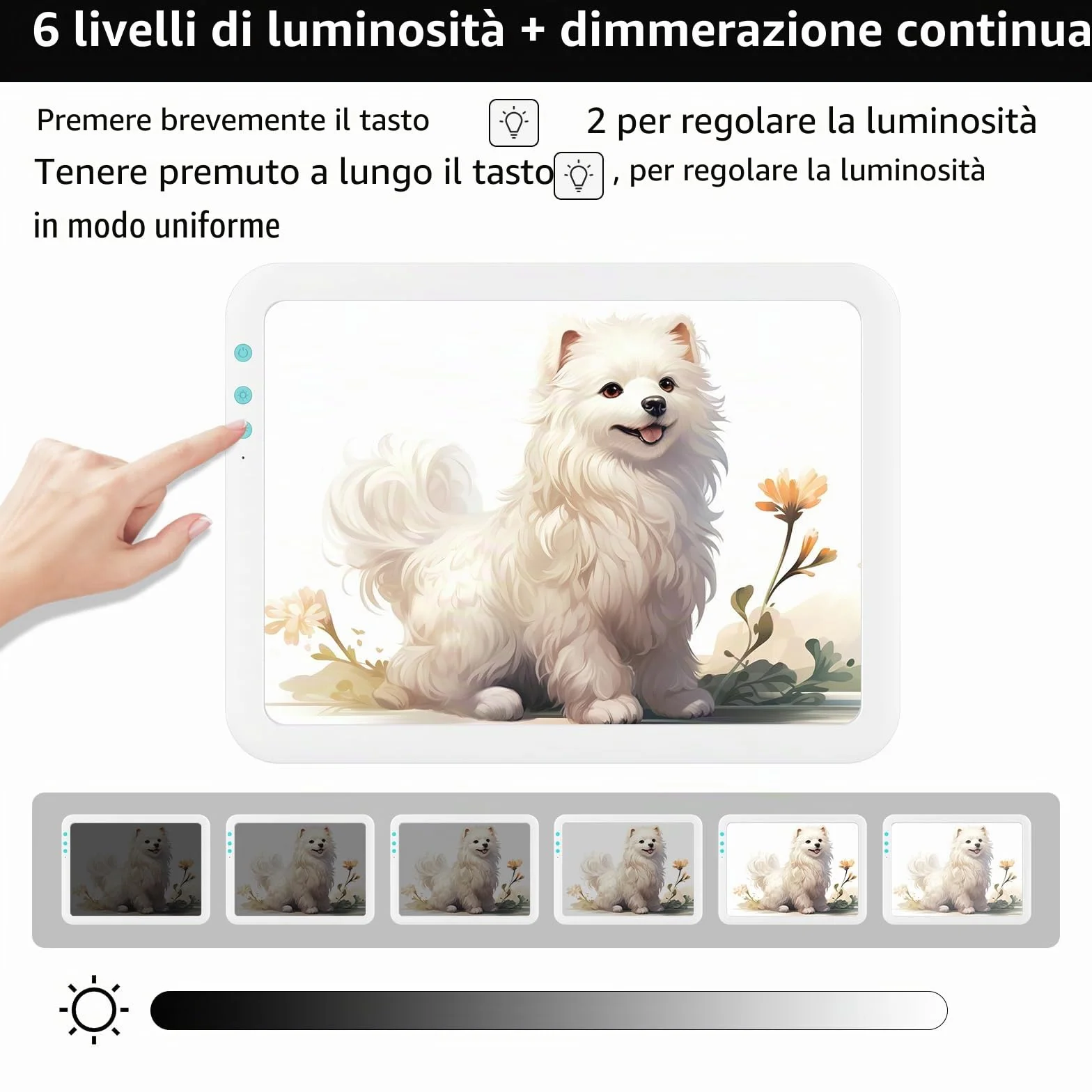 TOHETO A4 Super luminoso Ricaricabile Lavagna Luminosa per Disegnare Alimentato da batteria al litio 3500mAh per Weeding Vinyl Tool, Portatile Tracing Light Pad Board per Pittura Diamante
