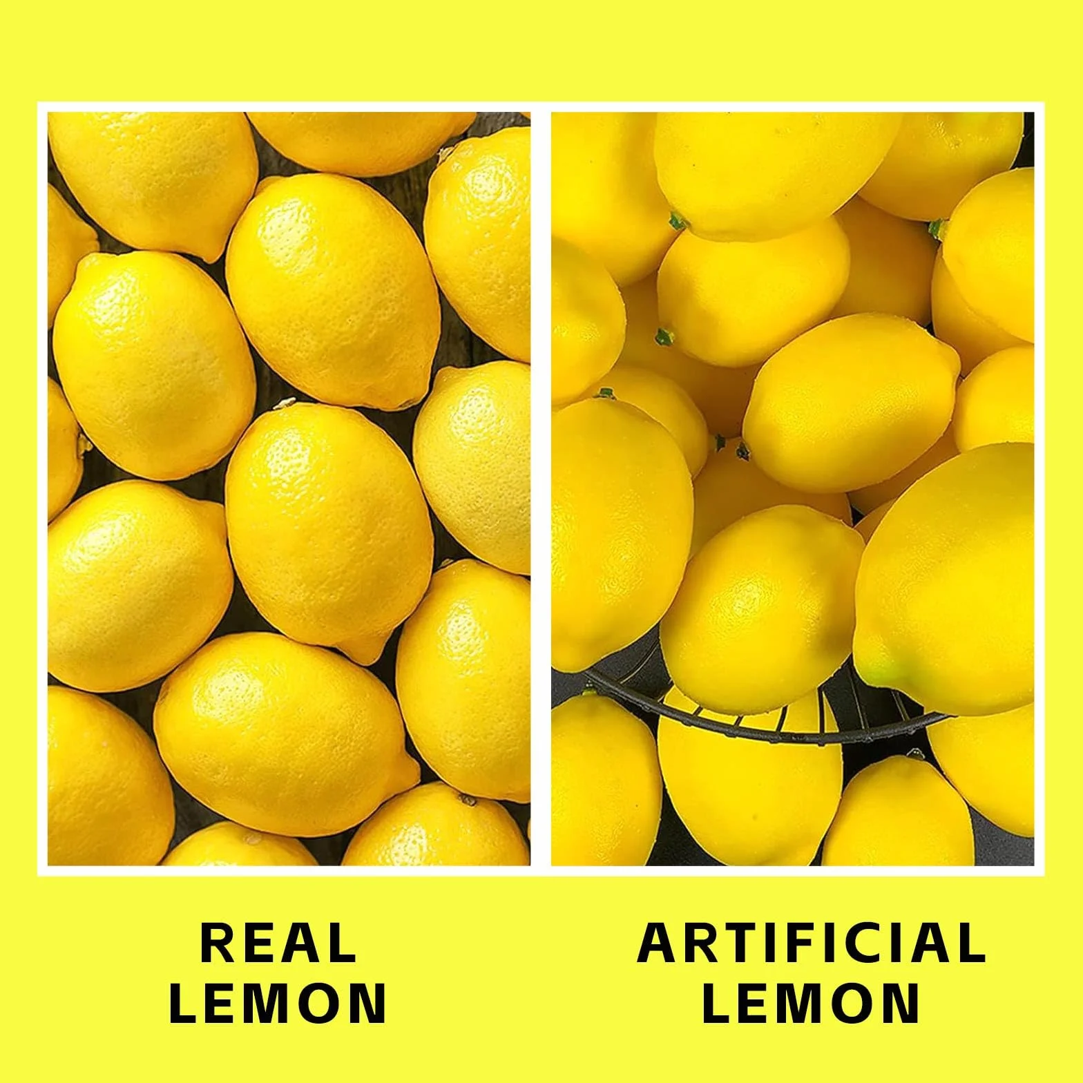 Pezzi Limoni Artificiali Realistici Frutta Finta Gialla per Decorazione Casa Cucina Matrimonio Feste Fotografia 7,5 × 5,2 cm