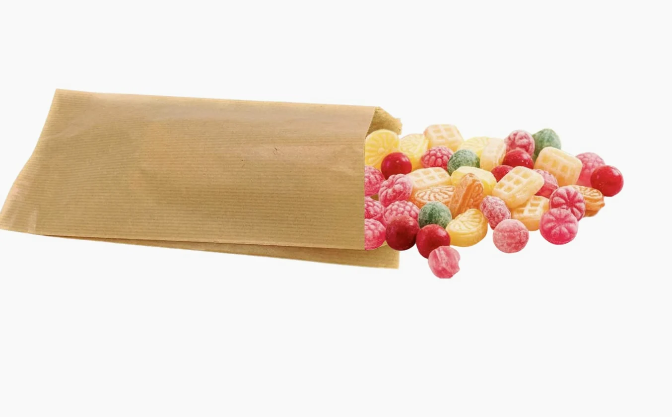 1000 sacchetti carta 27 x 14 + 6 cm/Sacchetti carta per alimenti/perfetti per panini, torte, frutta/Sacchetti per confetti/Sacchetti Kraft per alimenti/Sacchetto regalo