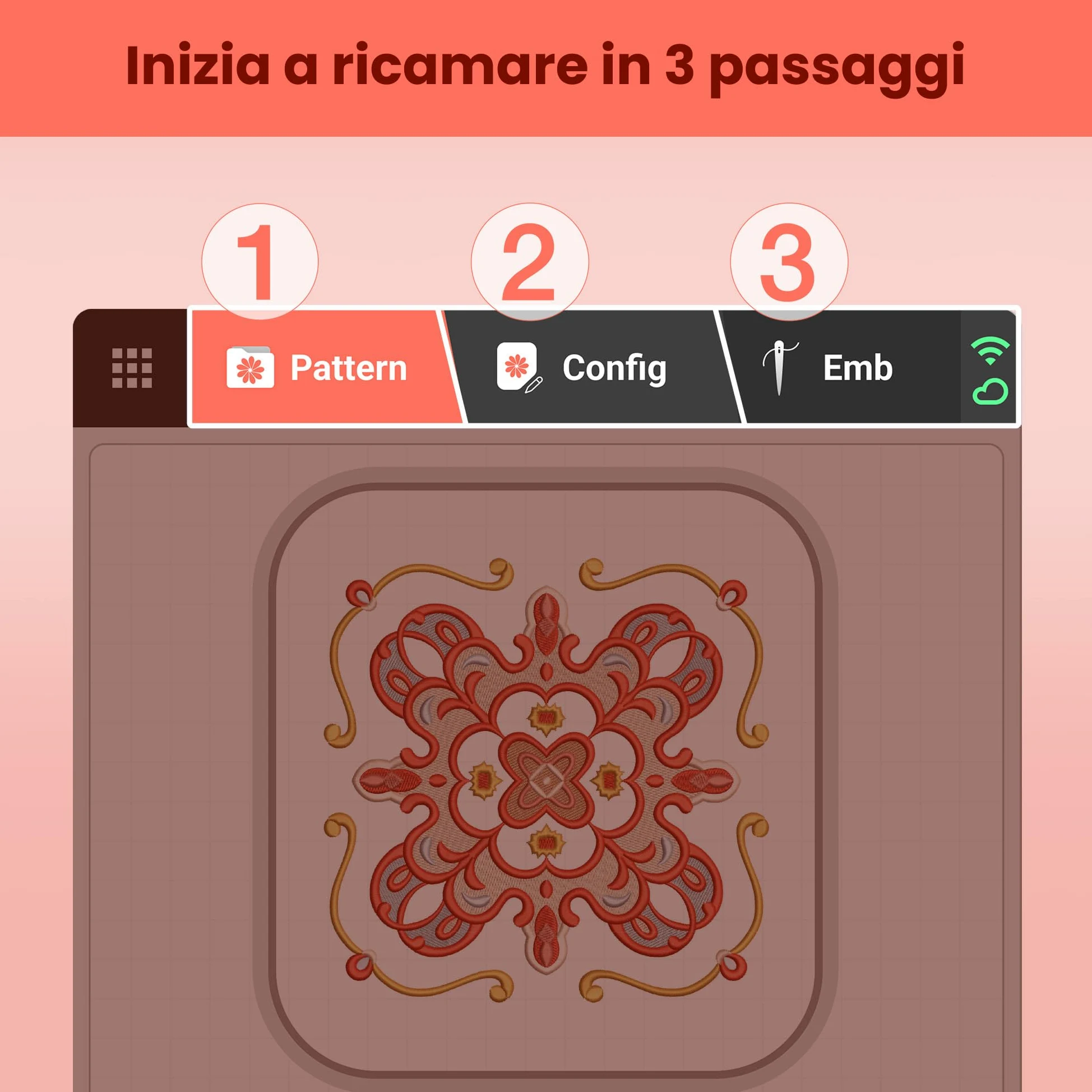PooLin EOC06 - Macchina da ricamo, touch screen, ricamatrice digitale, lettere e motivi - Embroidery Machine - Personalizza magliette, polo, giacche, camicie, borse, asciugamani e altro ancora