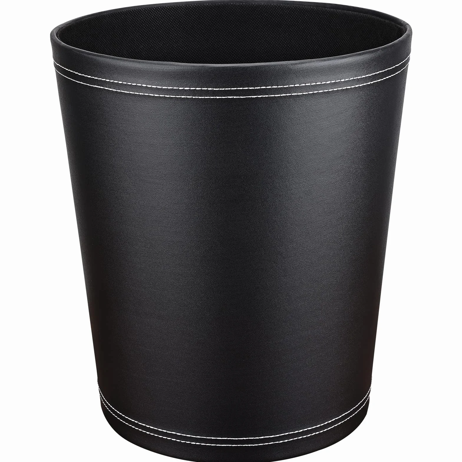 GORESE Cestino per la carta Nero pelle design moderno ufficio cucina bagno
