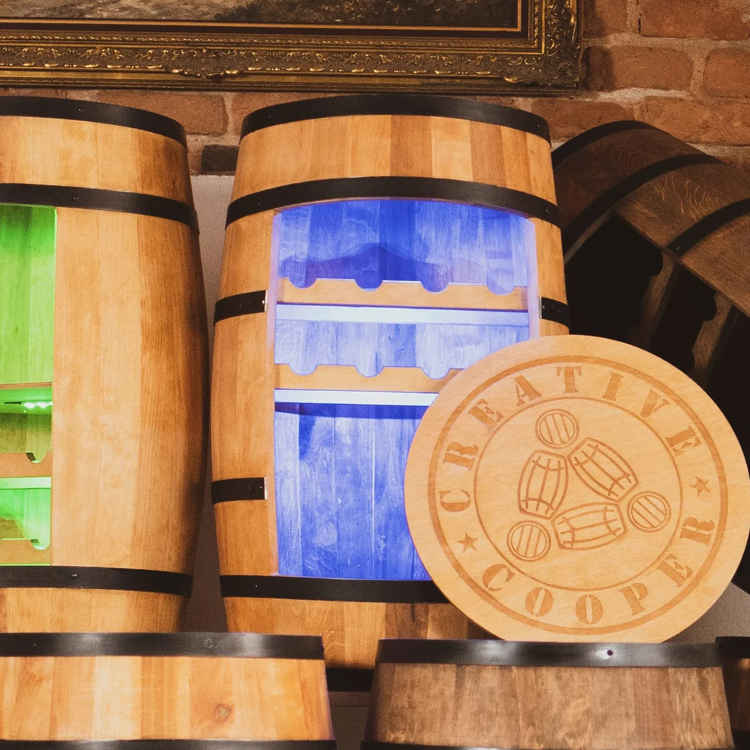 Scaffale per vino in legno – Mini bar – Armadietto per vino uomo e donna – Armadietto da bar con luci a LED – 80 cm di altezza – decorazione retrò scaffale per bar di casa mobili in legno di rovere