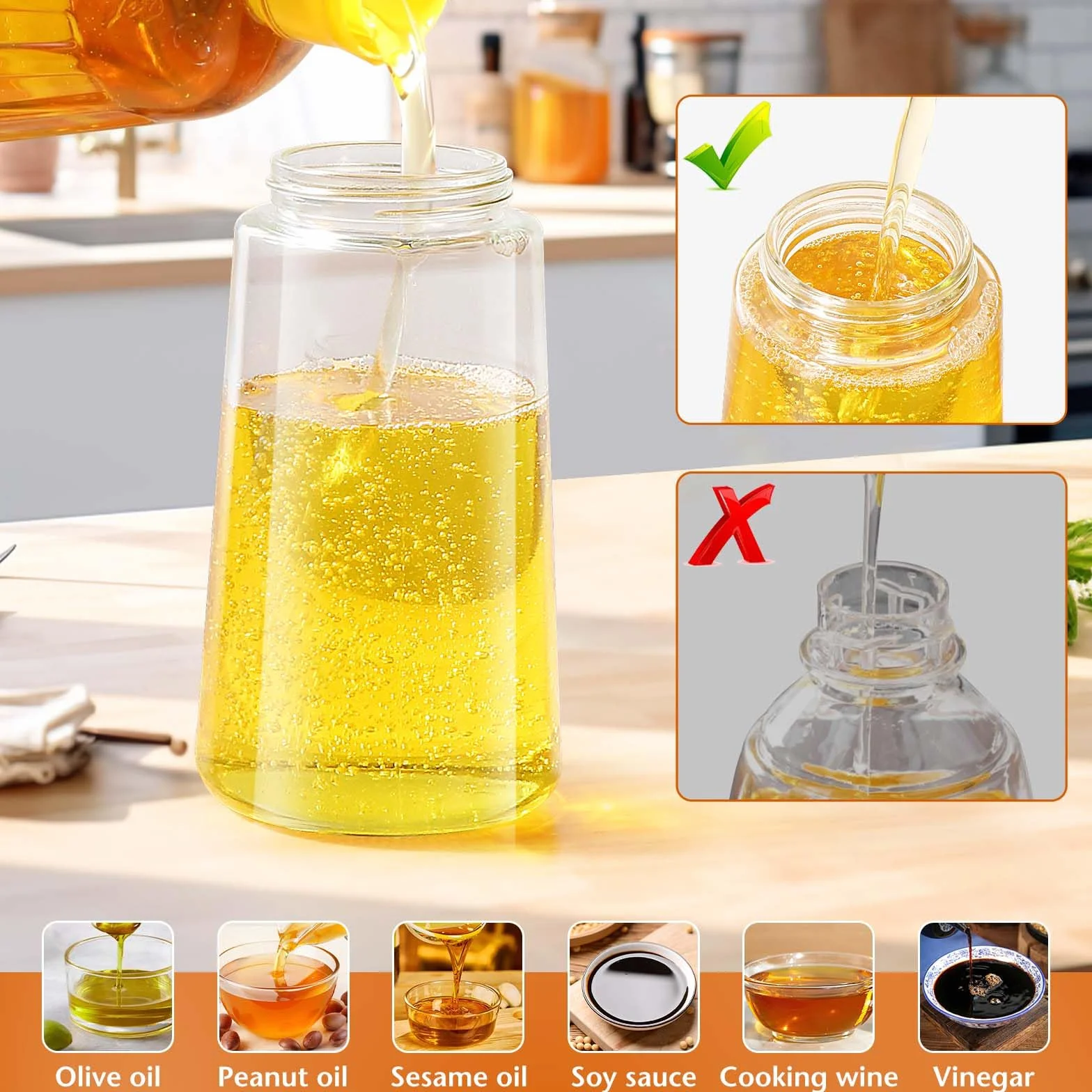 Blendura Spruzzino Olio 2 in 1 470ml Spruzzatore Olio Nebulizzatore Oliera Spray do Gotowania Grillowania Sałatki