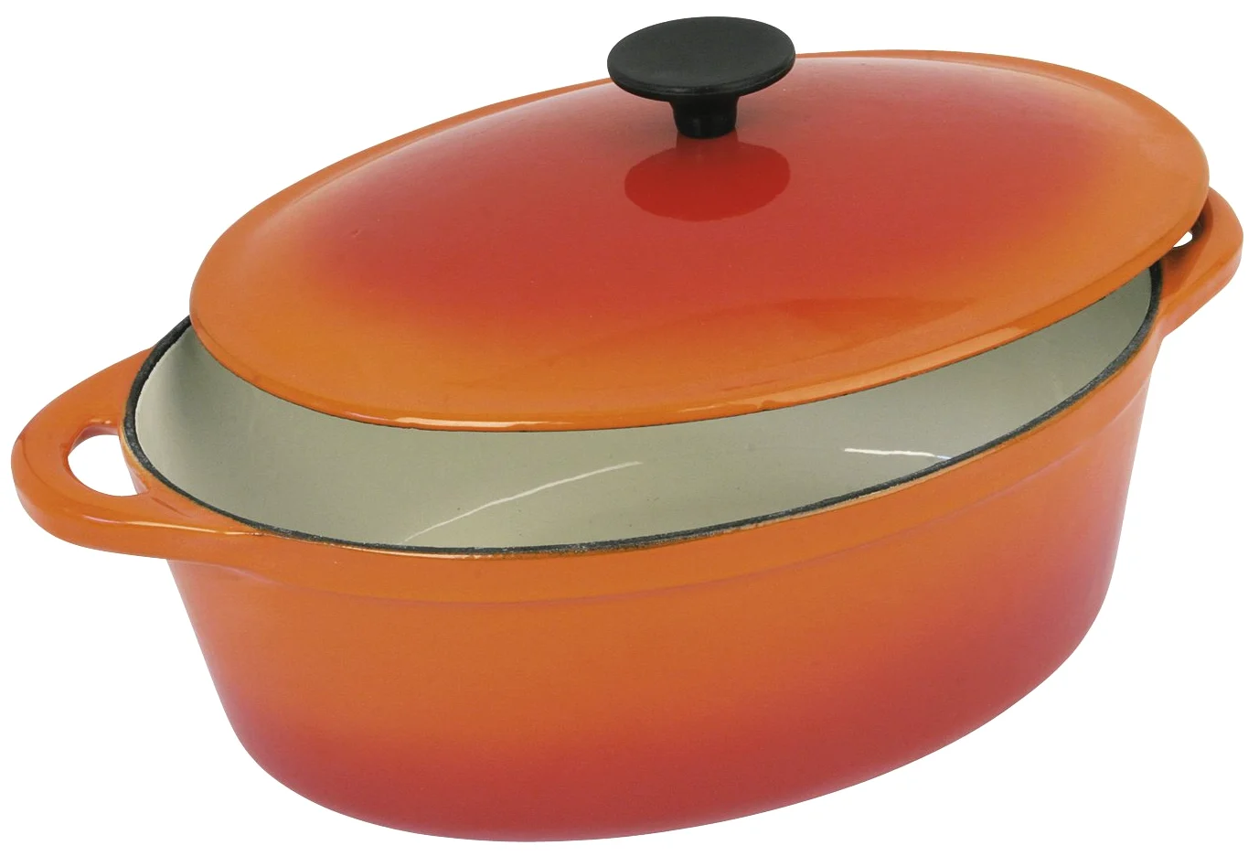 Crealys 501.602 - Cocotte ghisa Ovale di Ferro, 9 l
