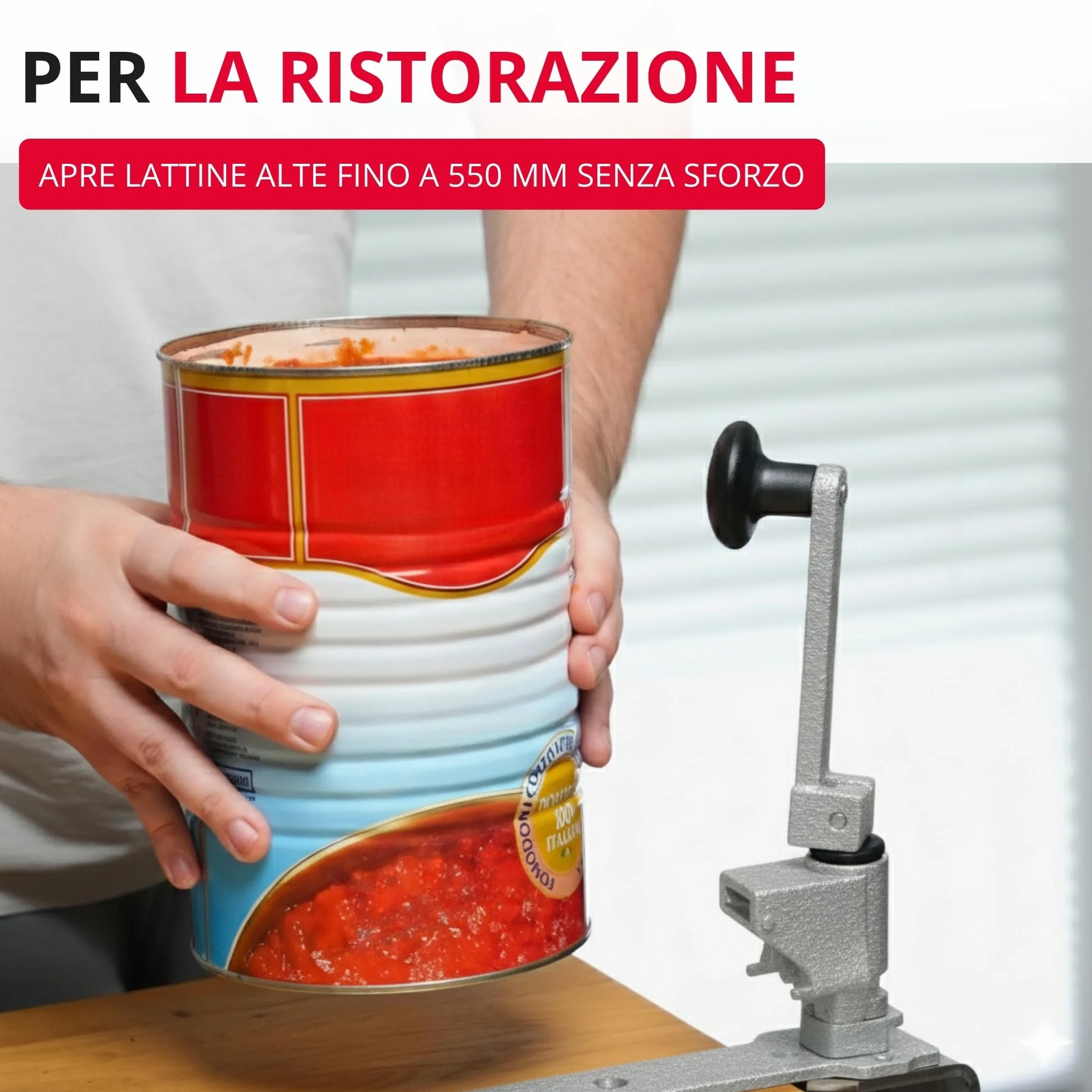 Westmark Sieger Clou 30 Apriscatole da montare al tavolo 84 cm Acciaio inox