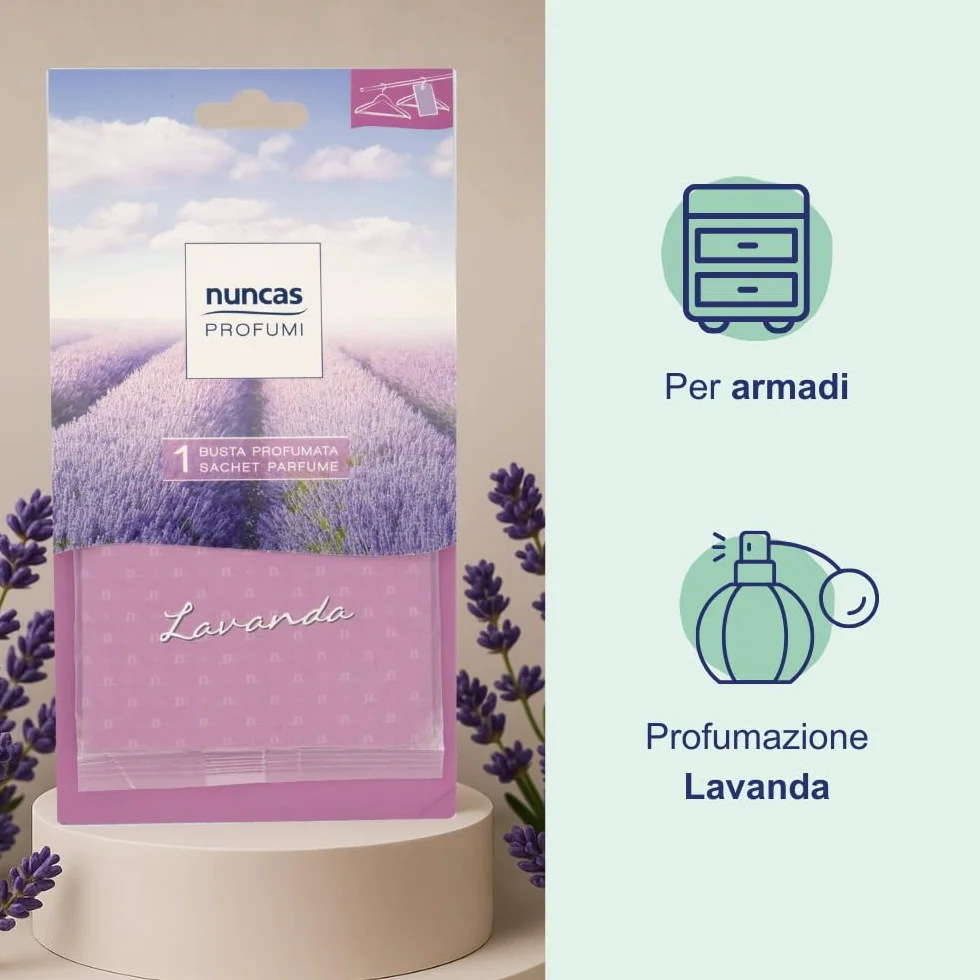 Nuncas Buste Profumate - per Armadi - Lavanda - 1 Pezzo