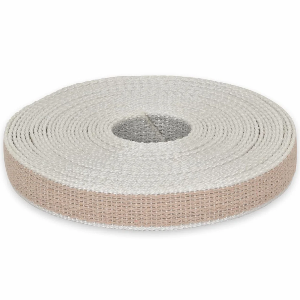 Corderie Italiane Cintino in cotone 22 mm 7,5 mt beige grigio perla